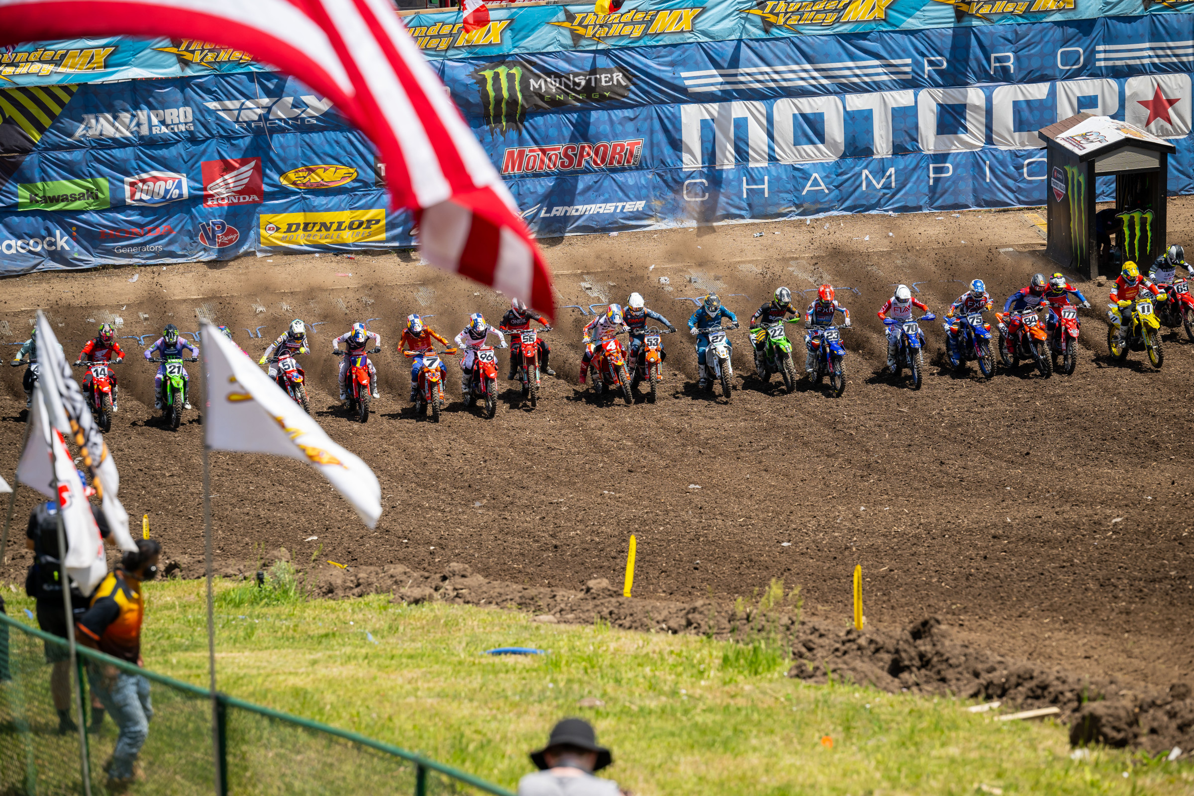 The start at Thunder Valley is one of the more unique in Pro Motocross.
