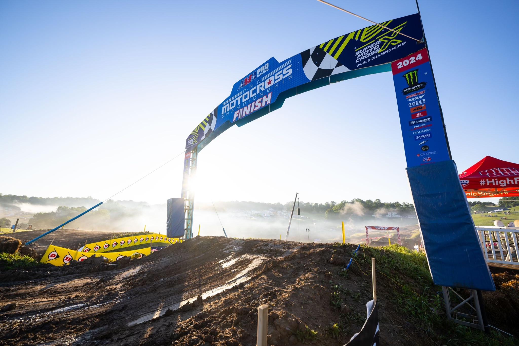High Point Raceway early on Saturday morning.