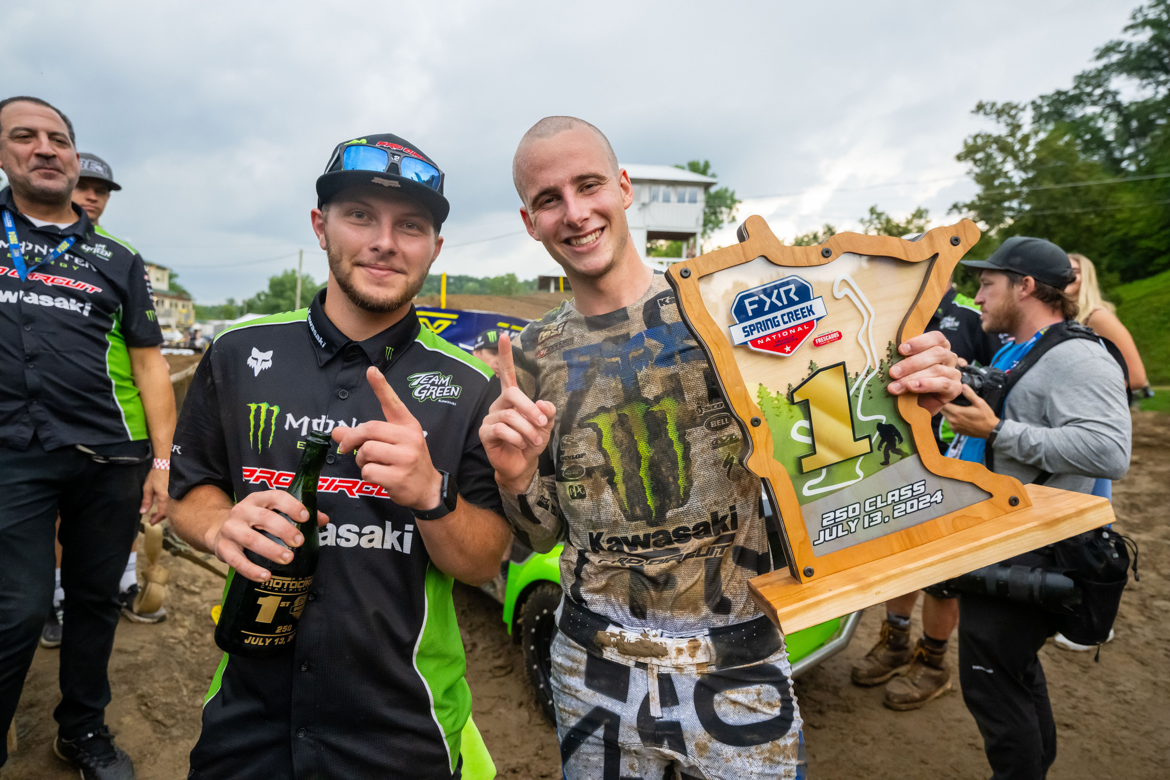 Kitchen with his mechanic Matt Goodbred.