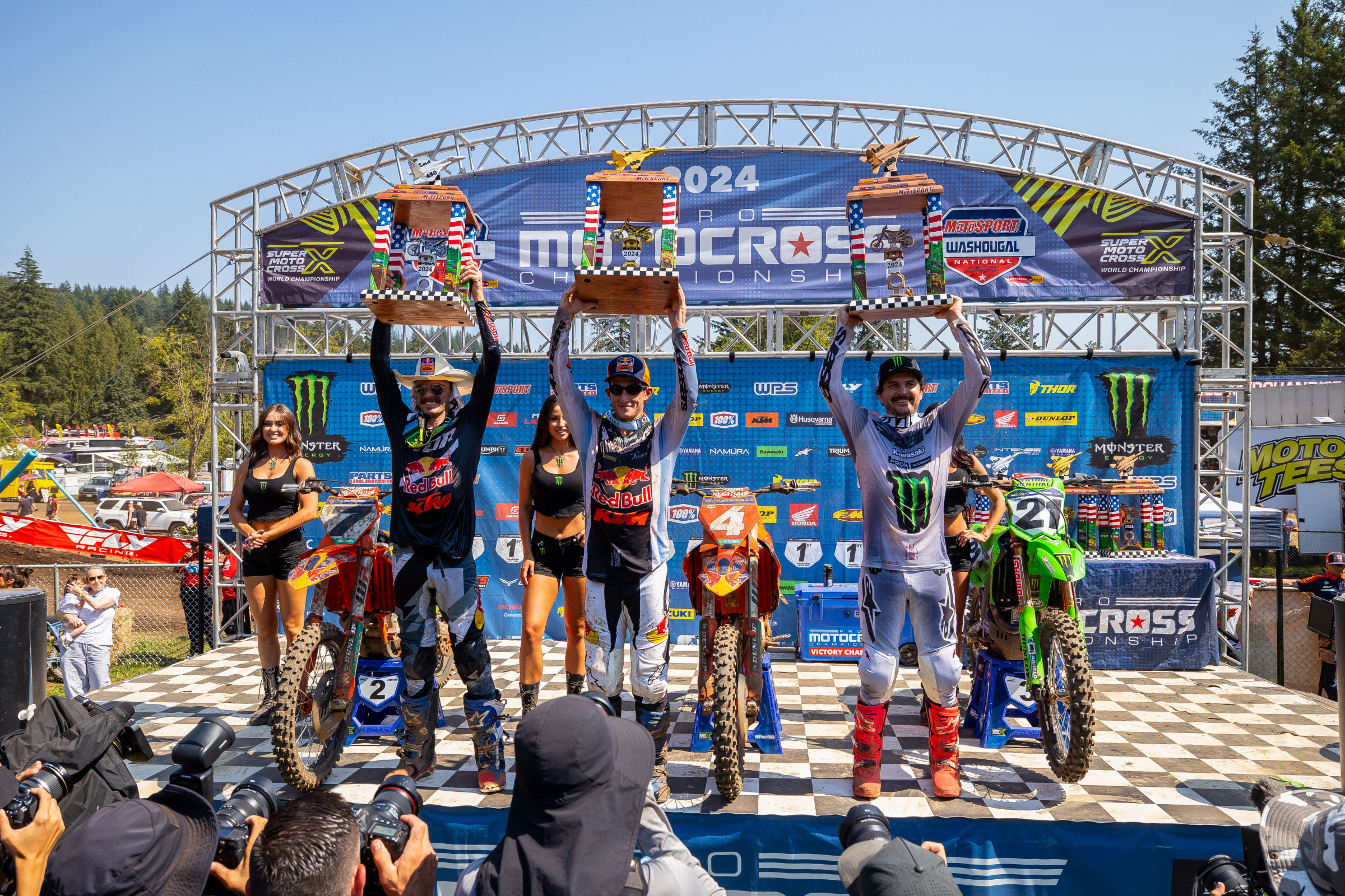 Jason Anderson got back on the box at Washougal.