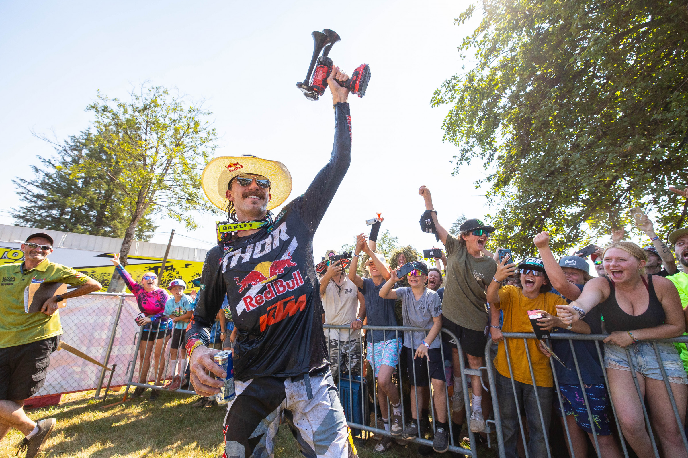“Yeah, these fans are up here crazy. They're awesome and going around the hot line for the first moto, I was like, 'Wow, they really showed out today.'