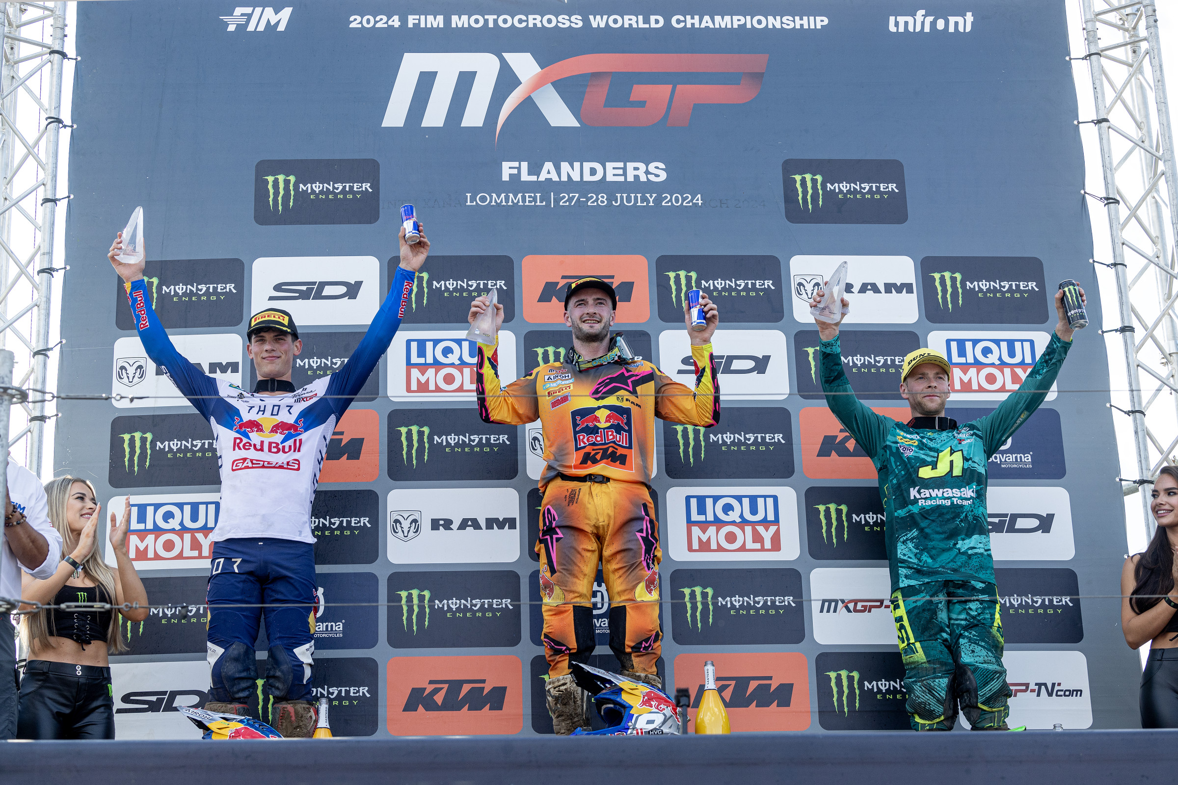 Herlings with Jorge Prado and Romain Febvre