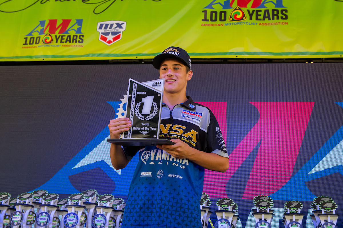 Owen Covell was recognized as the 2024 AMA Youth Rider of the Year.