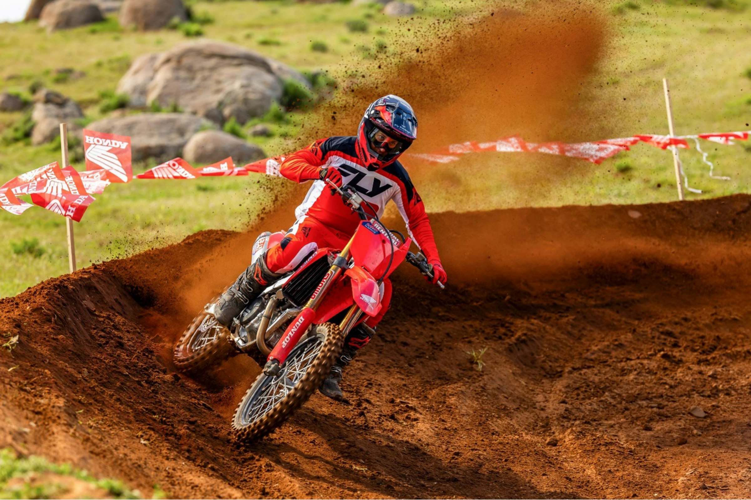 Fly Racing Partners with Honda for 2025 Off-Road Lineup Launch