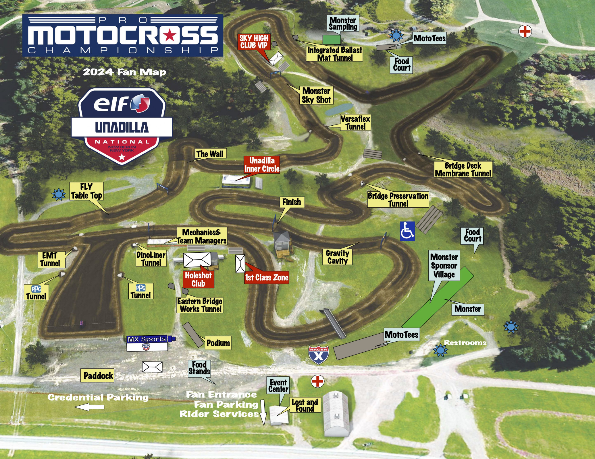 2024 Unadilla National Fan Map