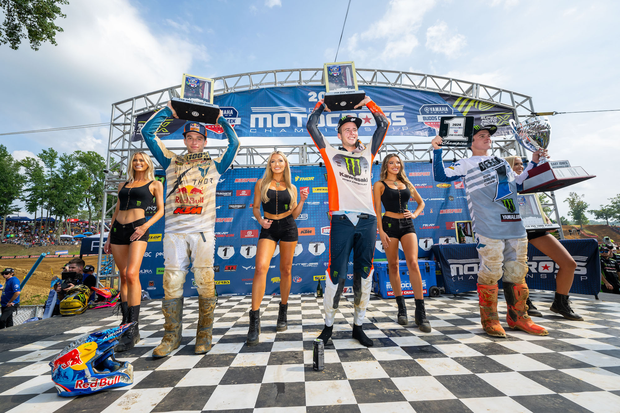 Budds Creek National 250 Class overall podium.