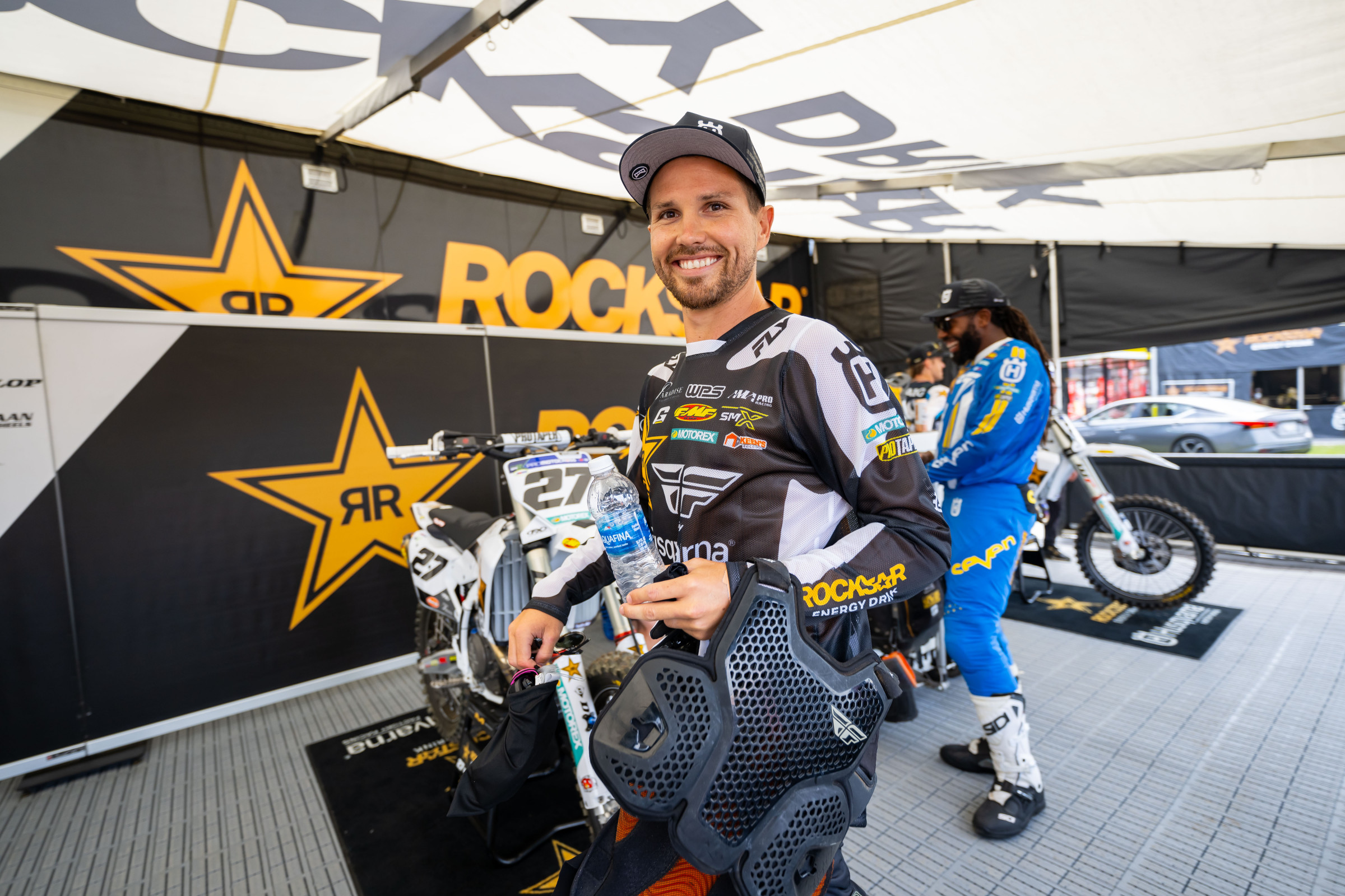 RJ Hampshire returned to racing after hurting his wrist before the season opener.