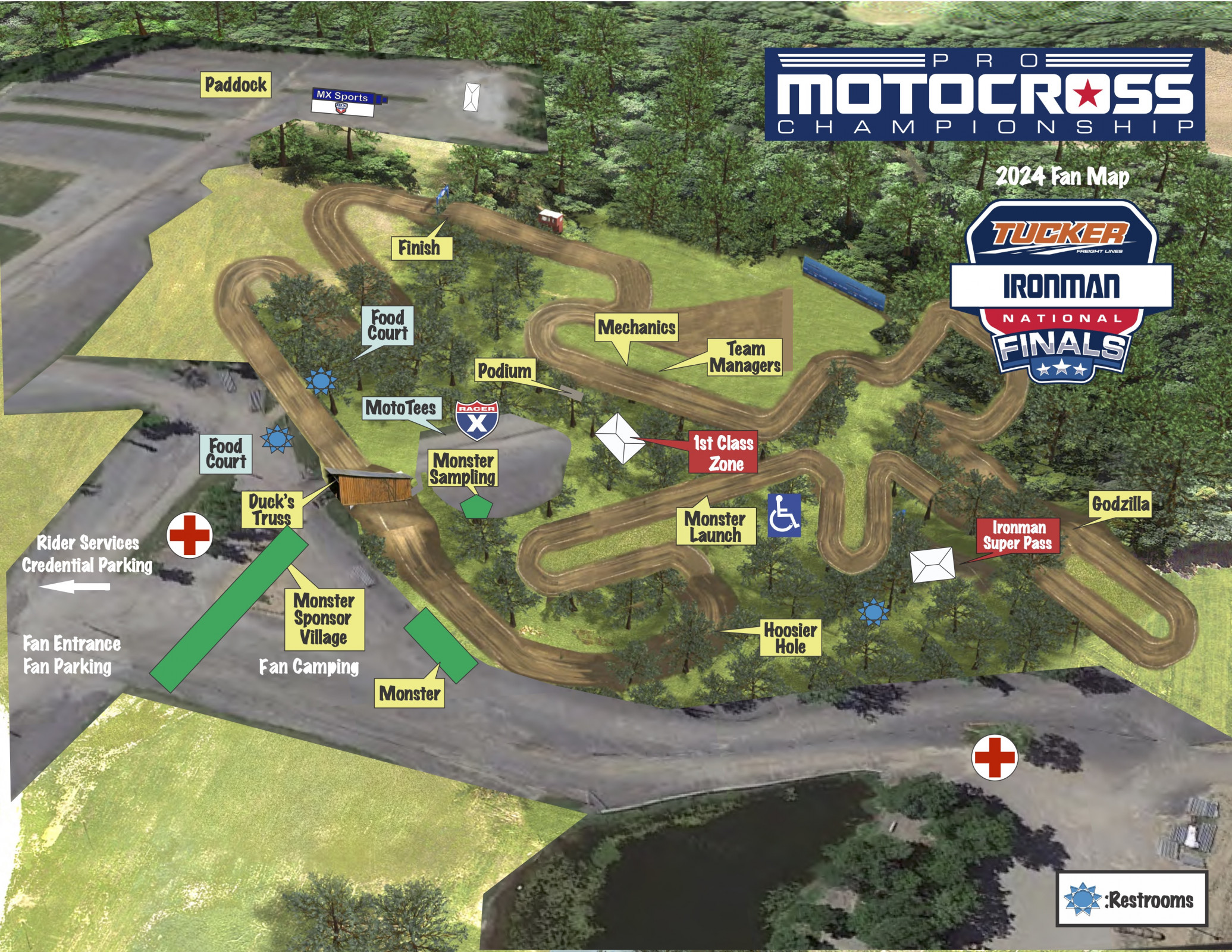 2024 Ironman National Fan Map