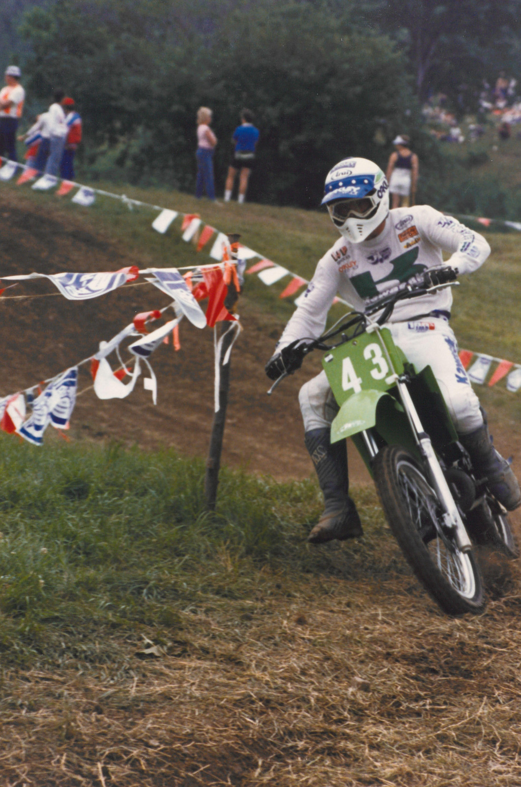 Olivier Perrin at the 1985 USGP at Unadilla MX.