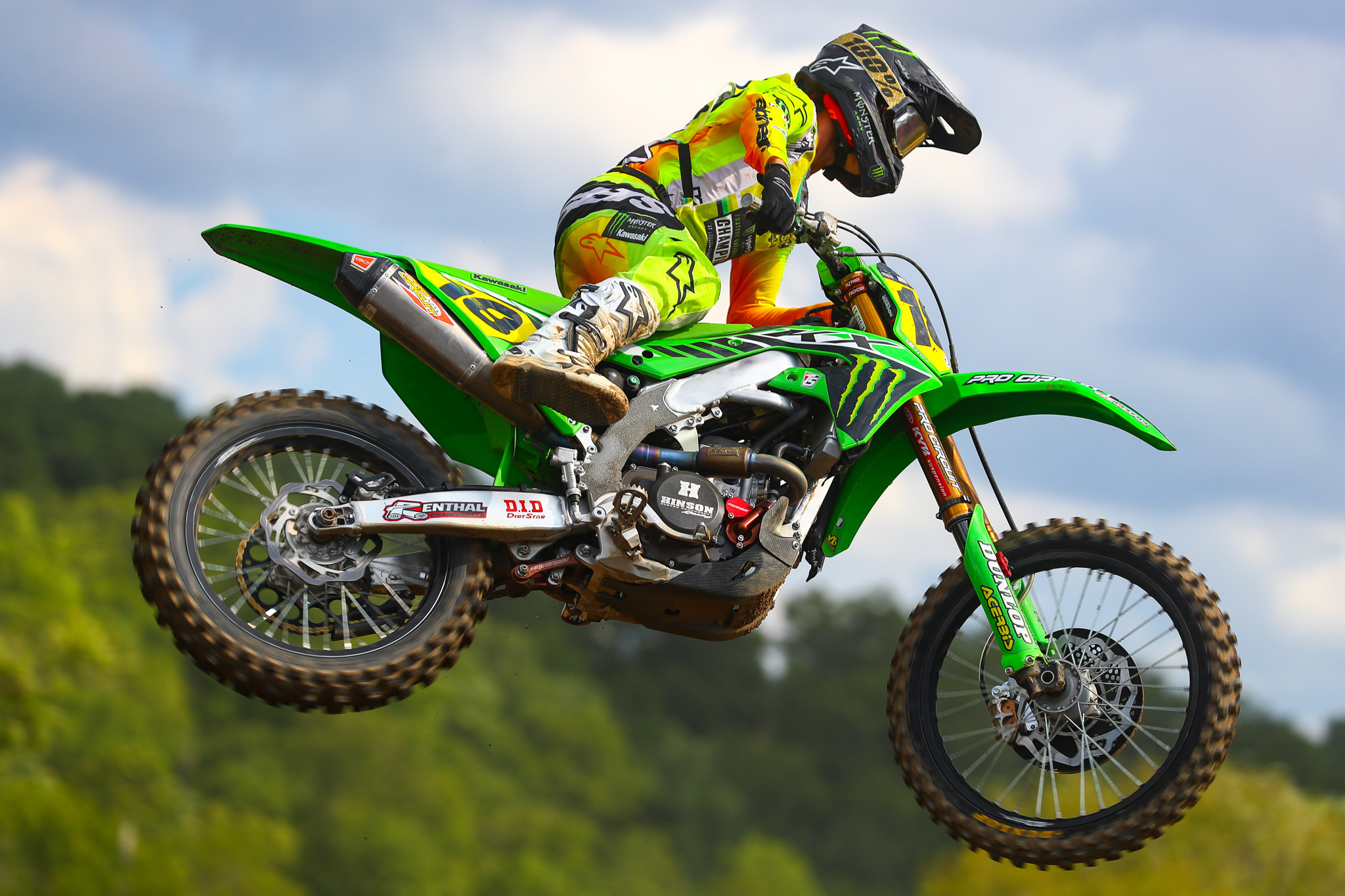 Team Green Kawasaki's Landen Gordon.