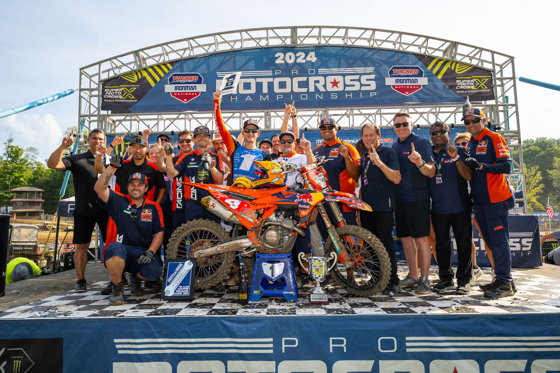 Chase Sexton and the Red Bull KTM team.