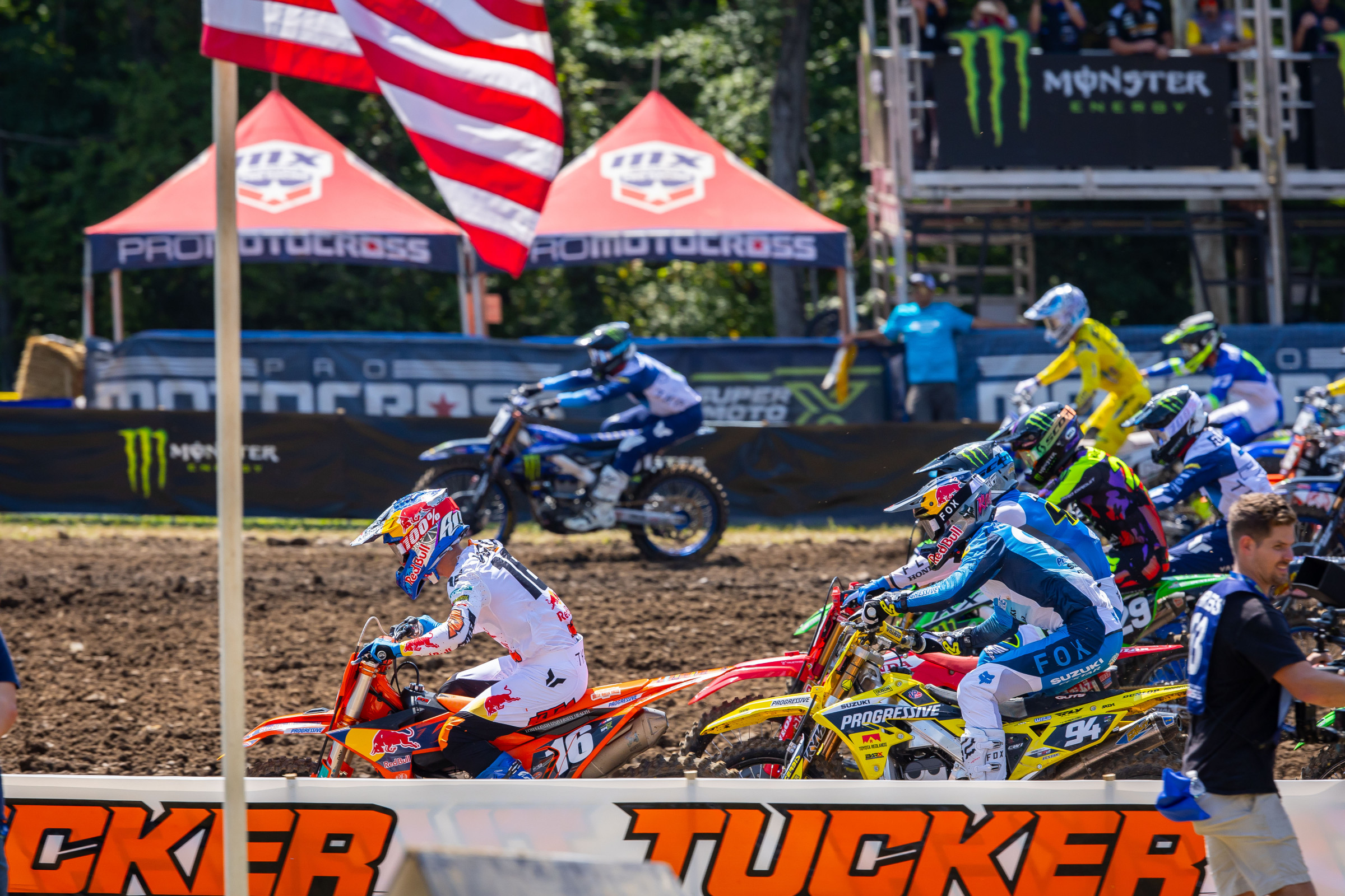 The start was stretch was new this year at Ironman.