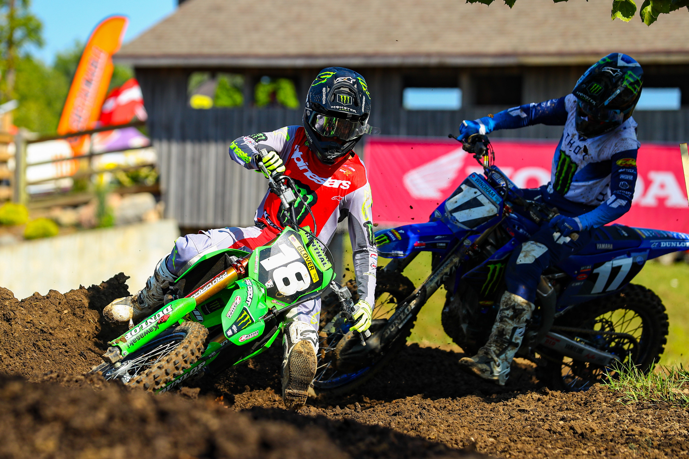 Landen Gordon leading Cole Davies