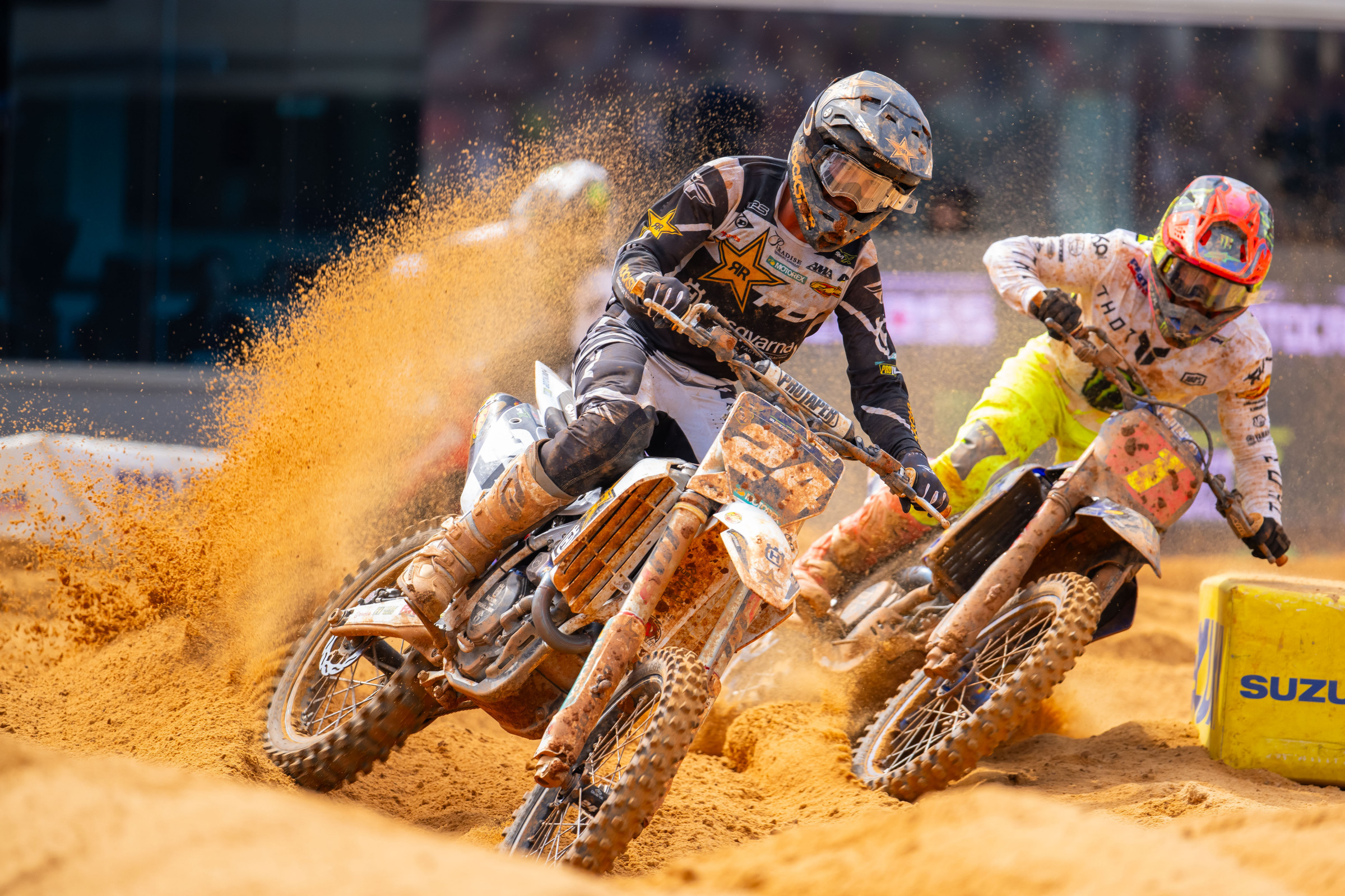 Haiden Deegan absolutely carved through the pack in both motos.