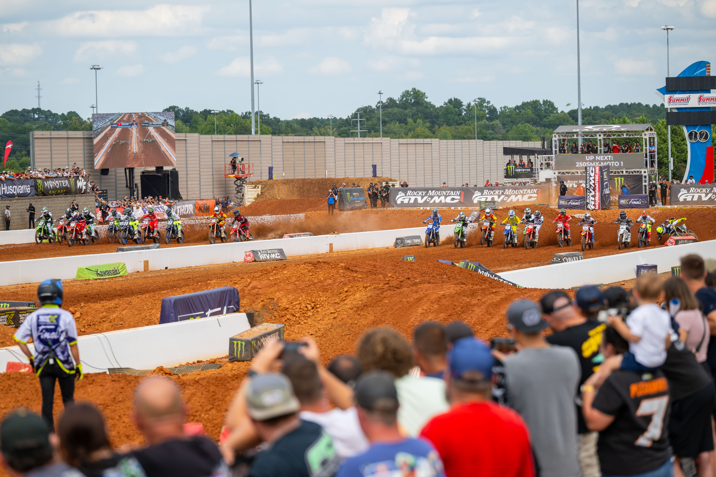 There was also a split start on Saturday.