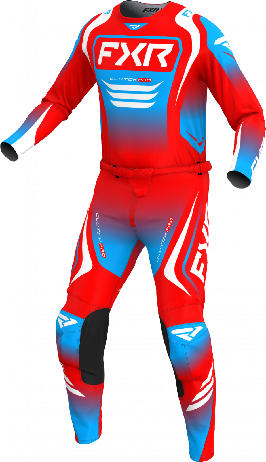 25 Clutch PRO - RED WHT CYAN_front