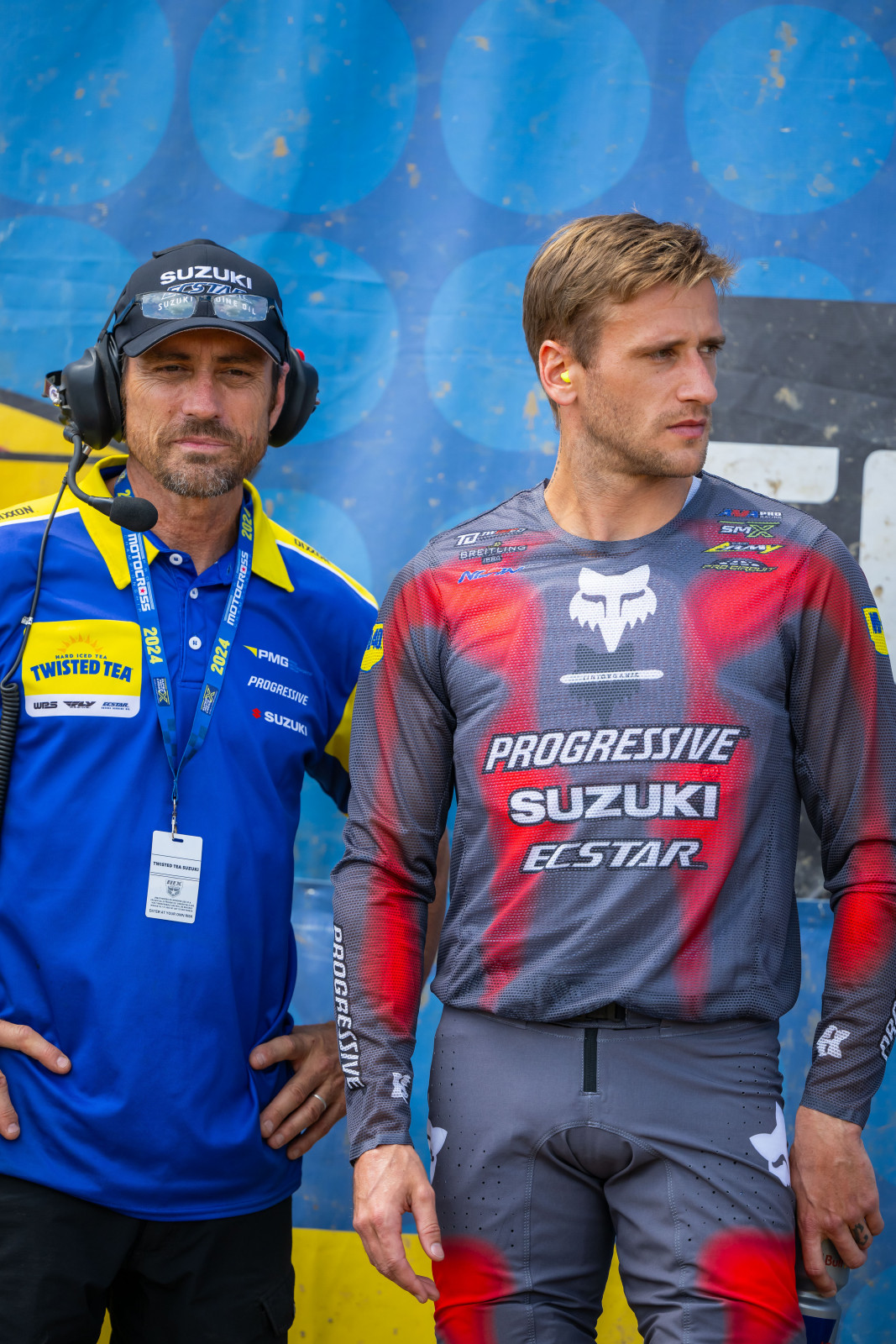 Larry Brooks with Ken Roczen at Unadilla.