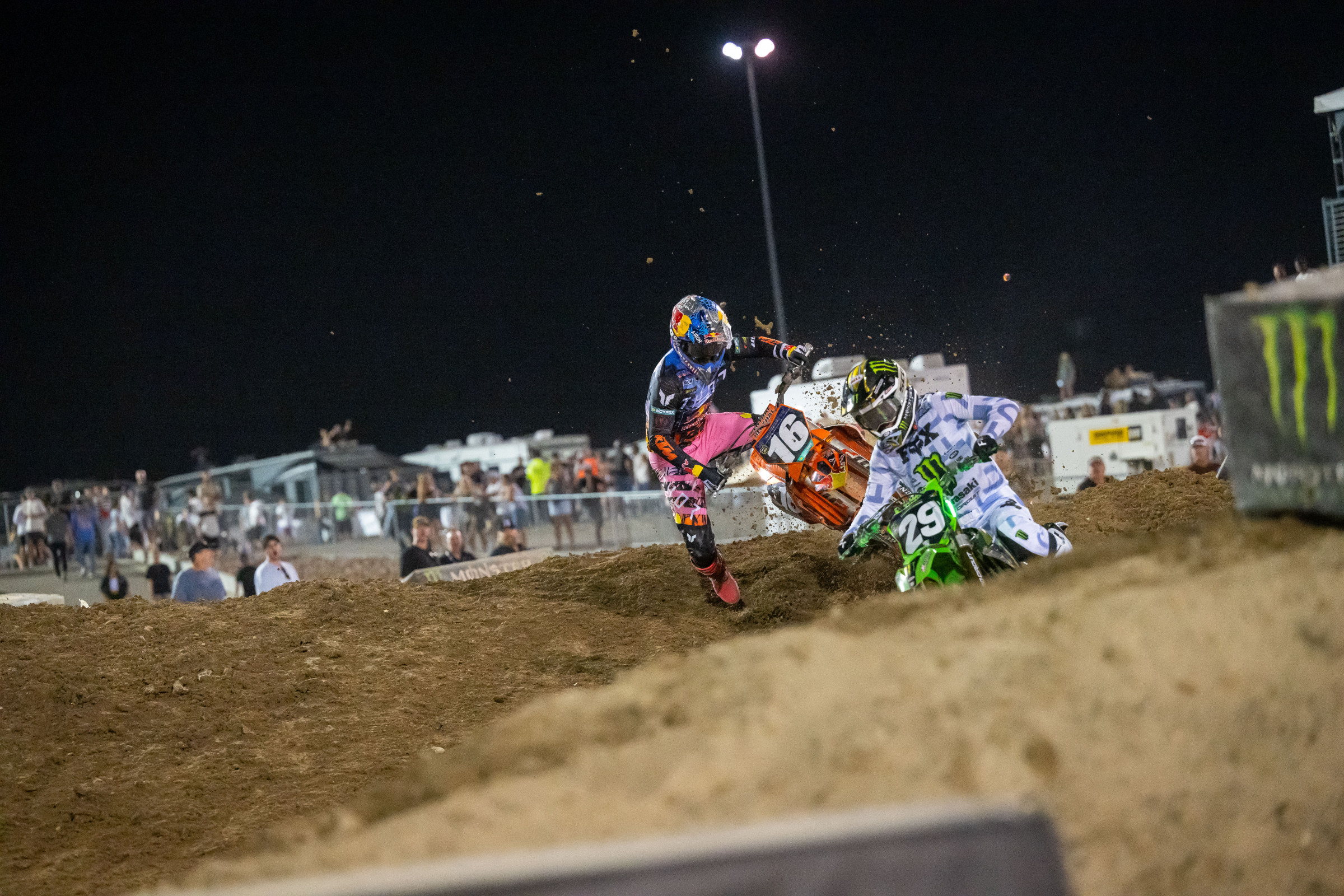 Vialle had a promising second moto until he went down while pursuing Ty Masterpool.
