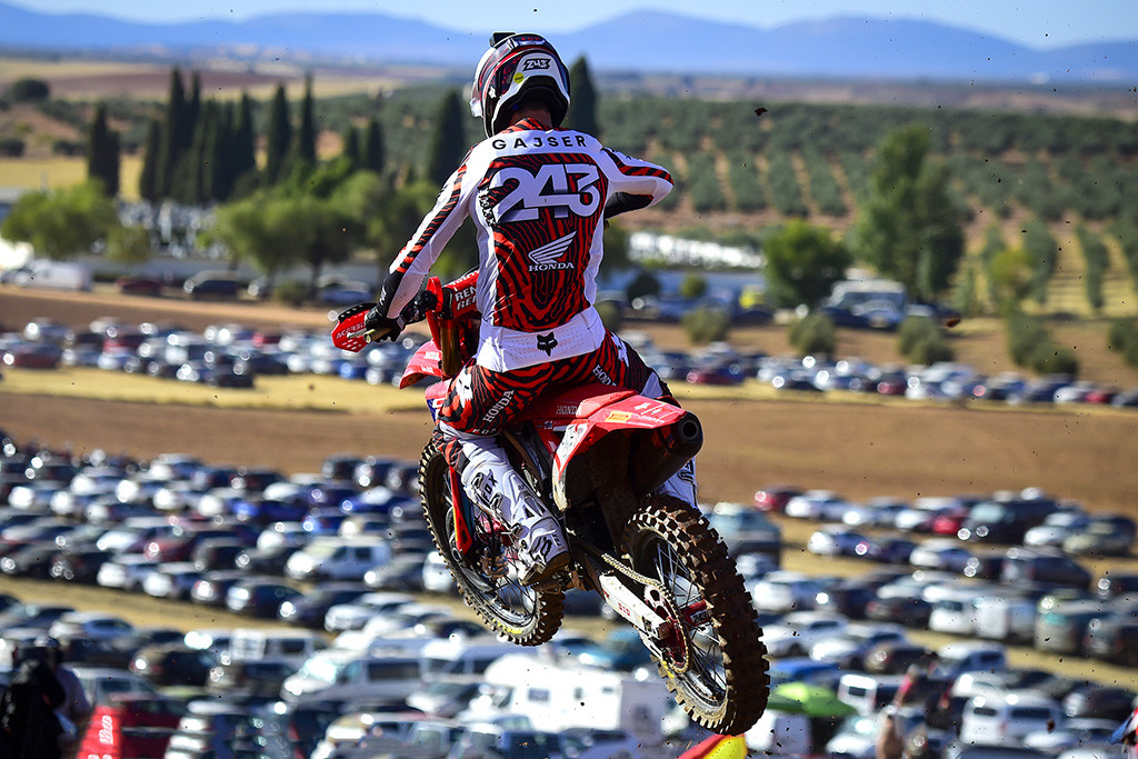 Gajser was consistent all season and held the red plate for quite a bit. An early crash and broken foot peg at the previous round broke his points lead. But, he also had several one-on-one battles late in the season with Prado, and wasn't able to get the race wins he needed.