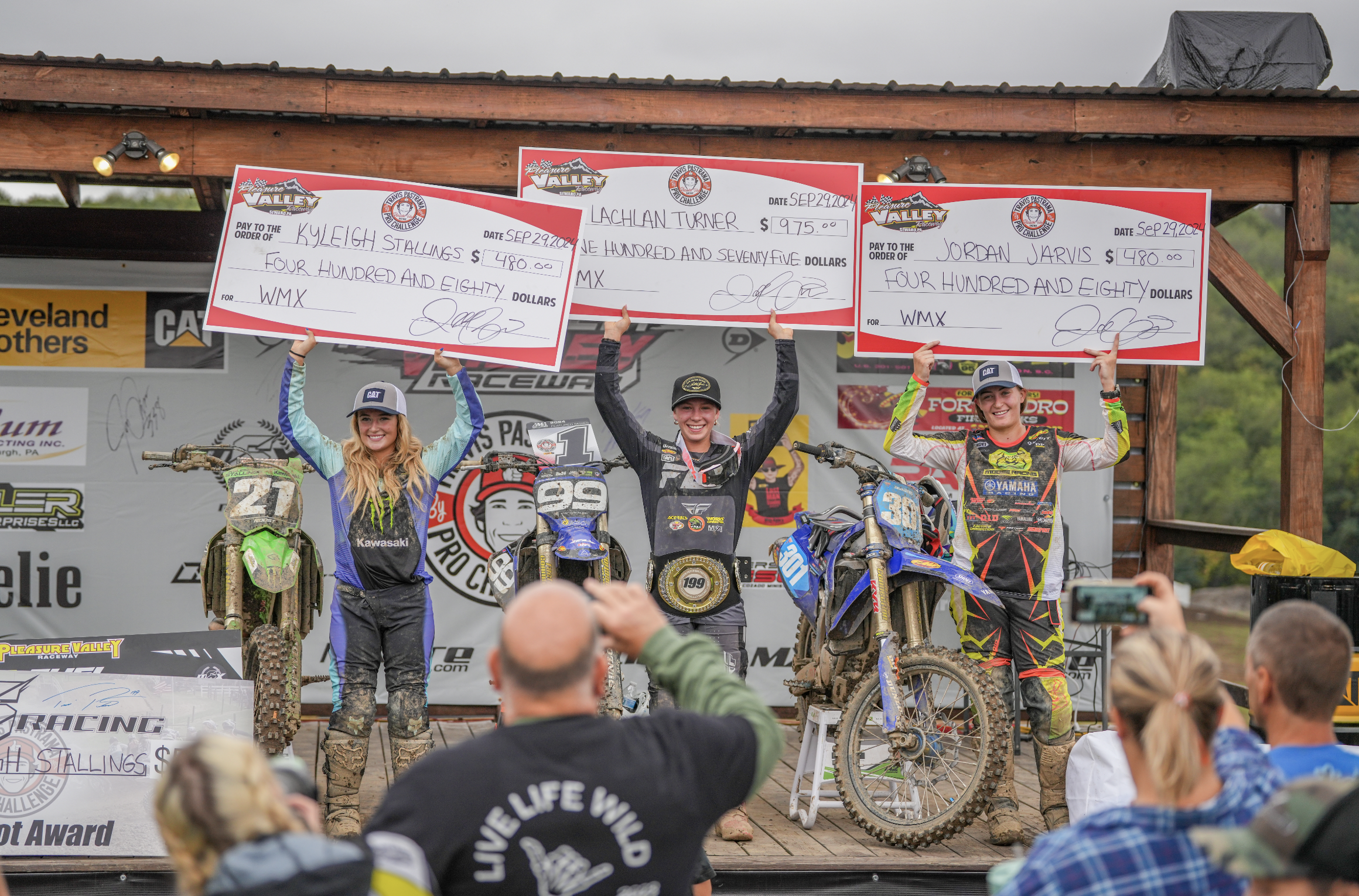 WMX overall podium.