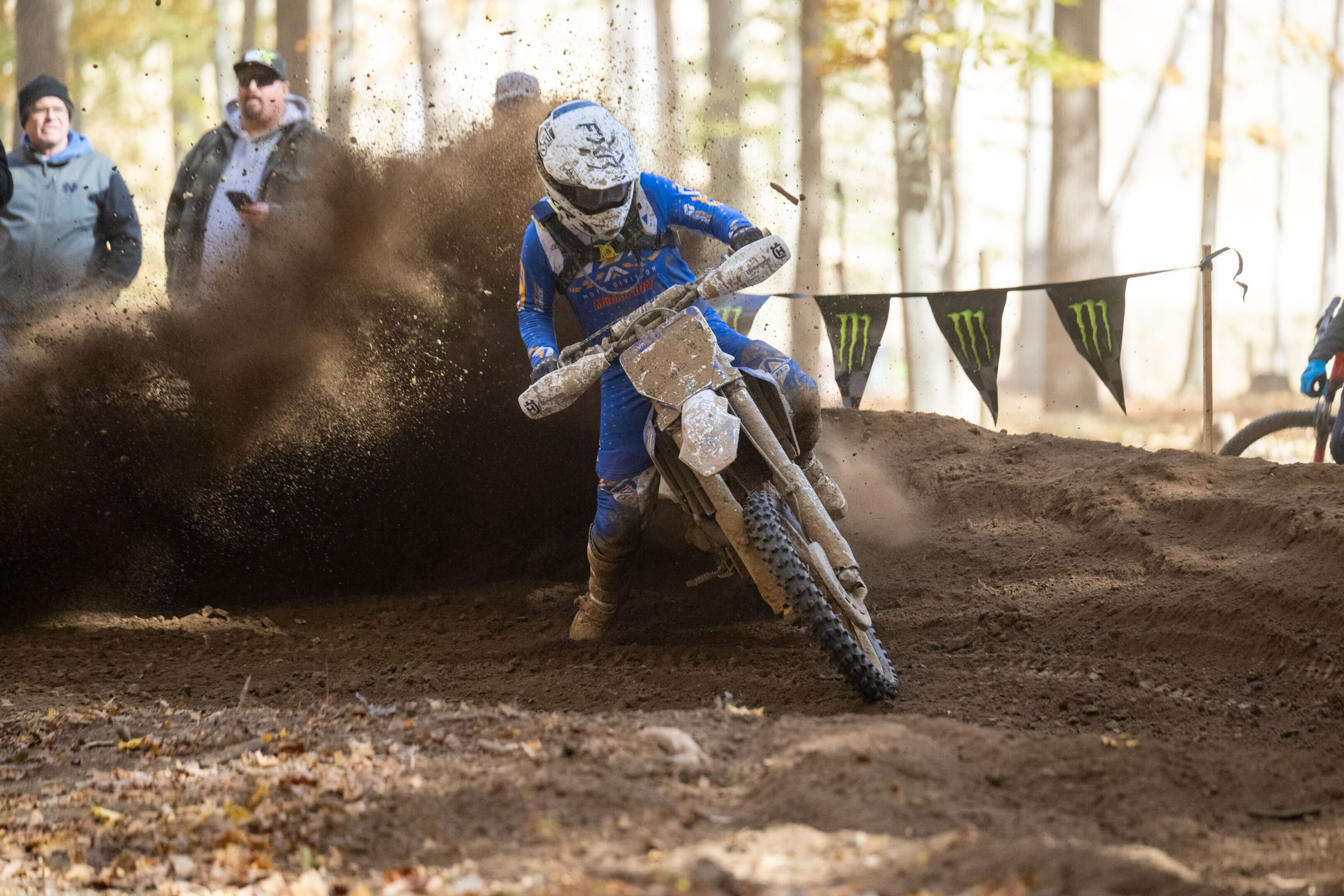 Nicoletti doing his best to be done with his first GNCC as quickly as possible.
