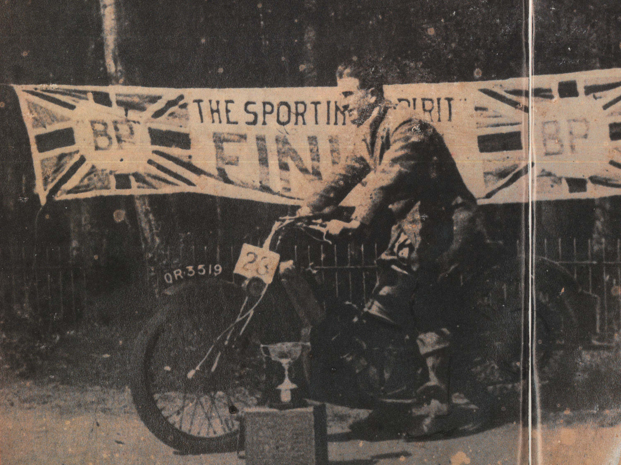 Trailblazer: 1924 Southern Scott Scramble winner Arthur Sparks with the Burnett Cup.