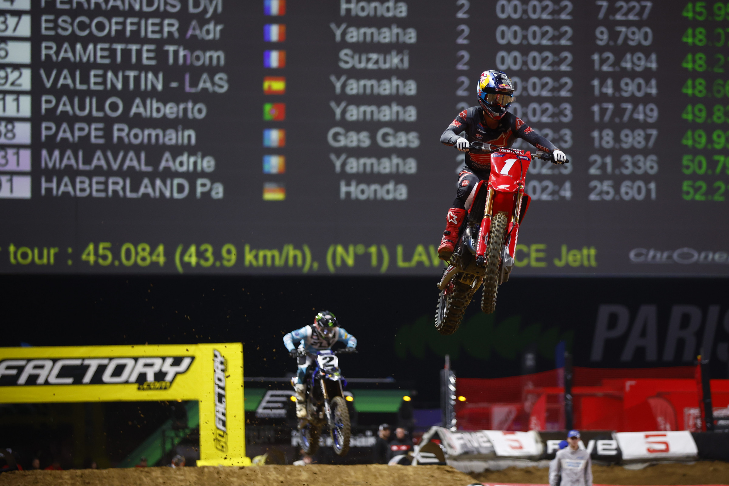 Look, Jett was fast and solid in the races but one error with a lapped rider cost him big, and now Webb (2) is in position to win it all if he can avoid trouble on Sunday.