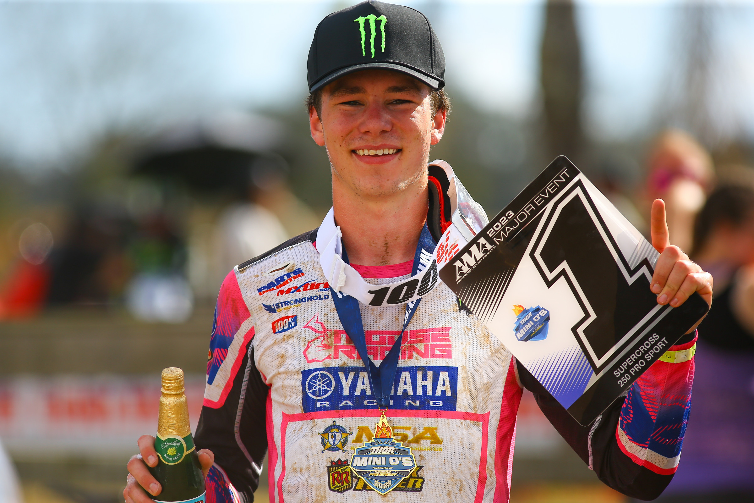 Avery Long (Yamaha) at the 2023 THOR Mini O's event.