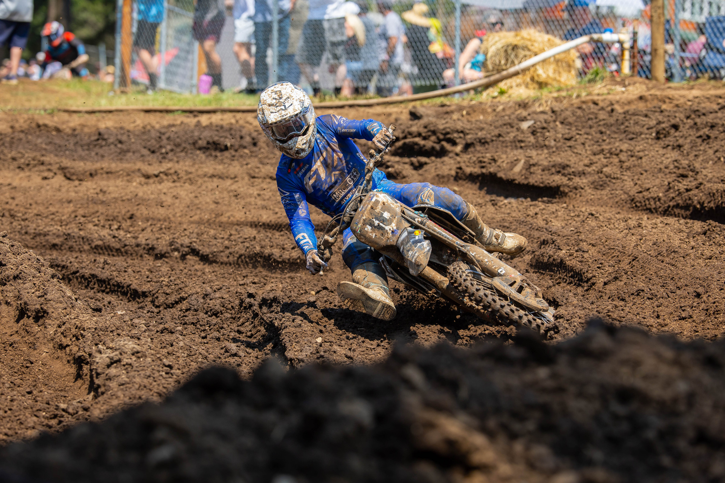 Nicoletti is either so upset about the numbering system he covered up his own number in protest, or he's been eating roost all moto.