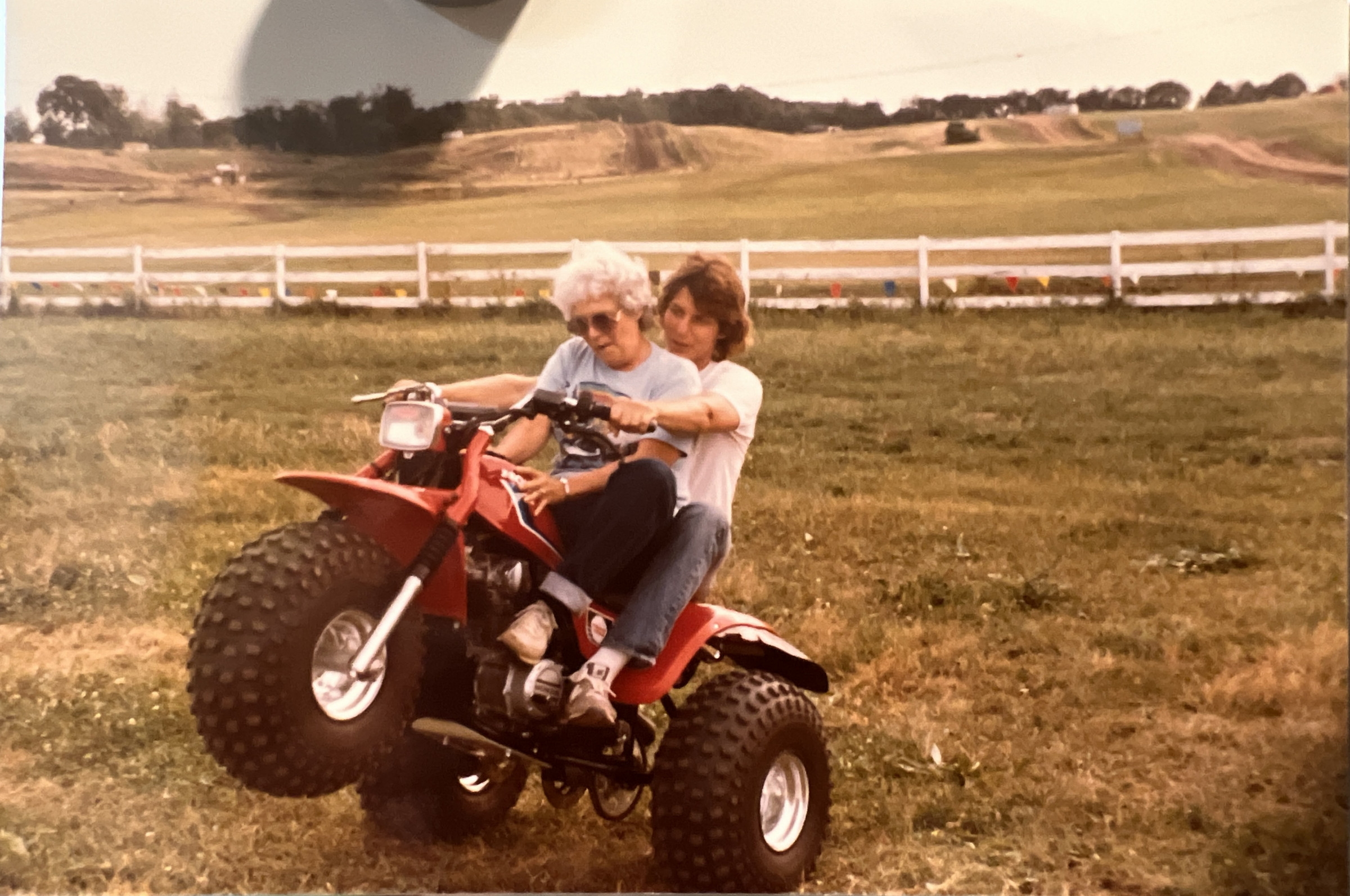 Nancy Ritchie and Doug Domokos AKA the Wheelie King.