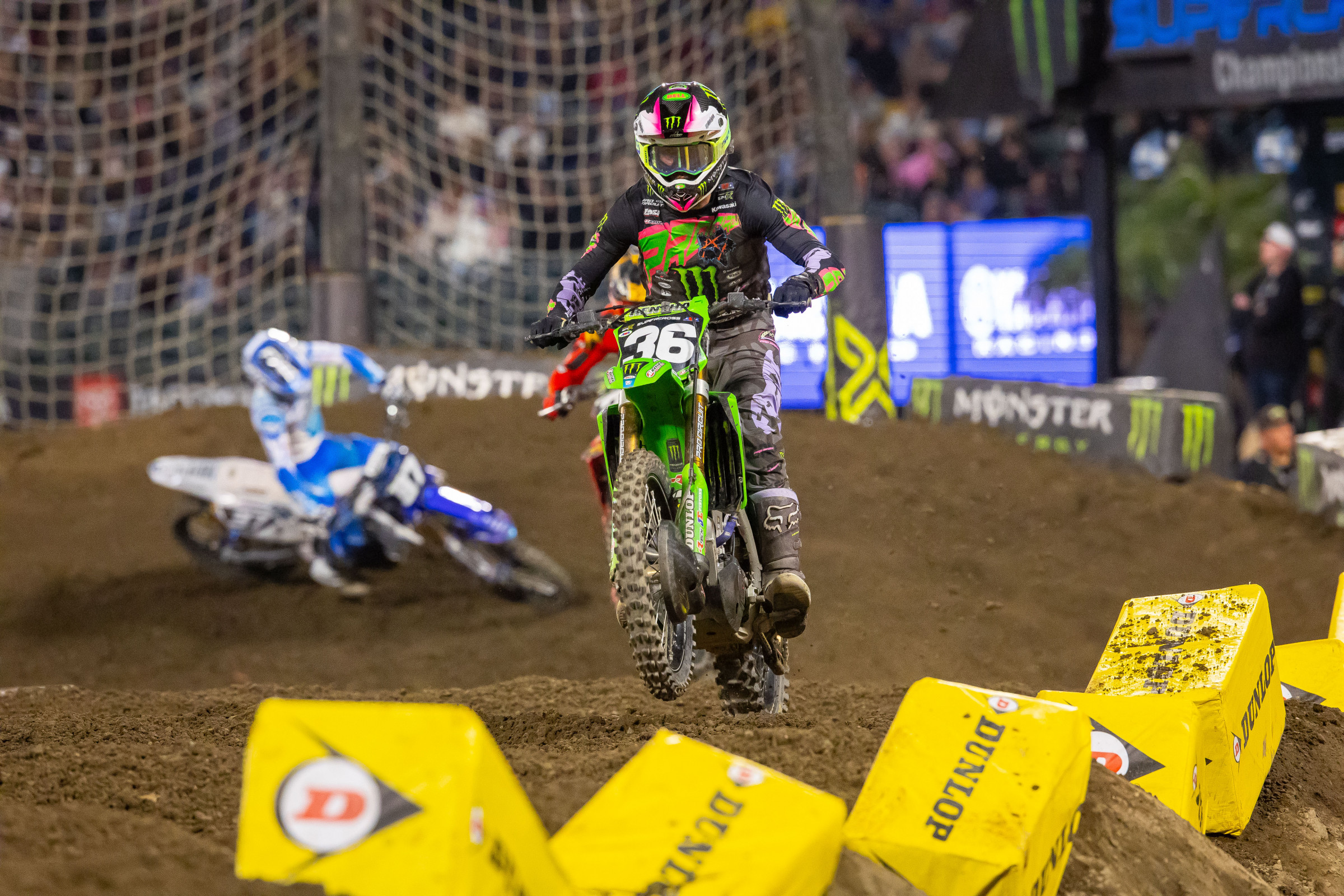 Marchbanks climbed into a podium spot but the whoops led to his undoing.