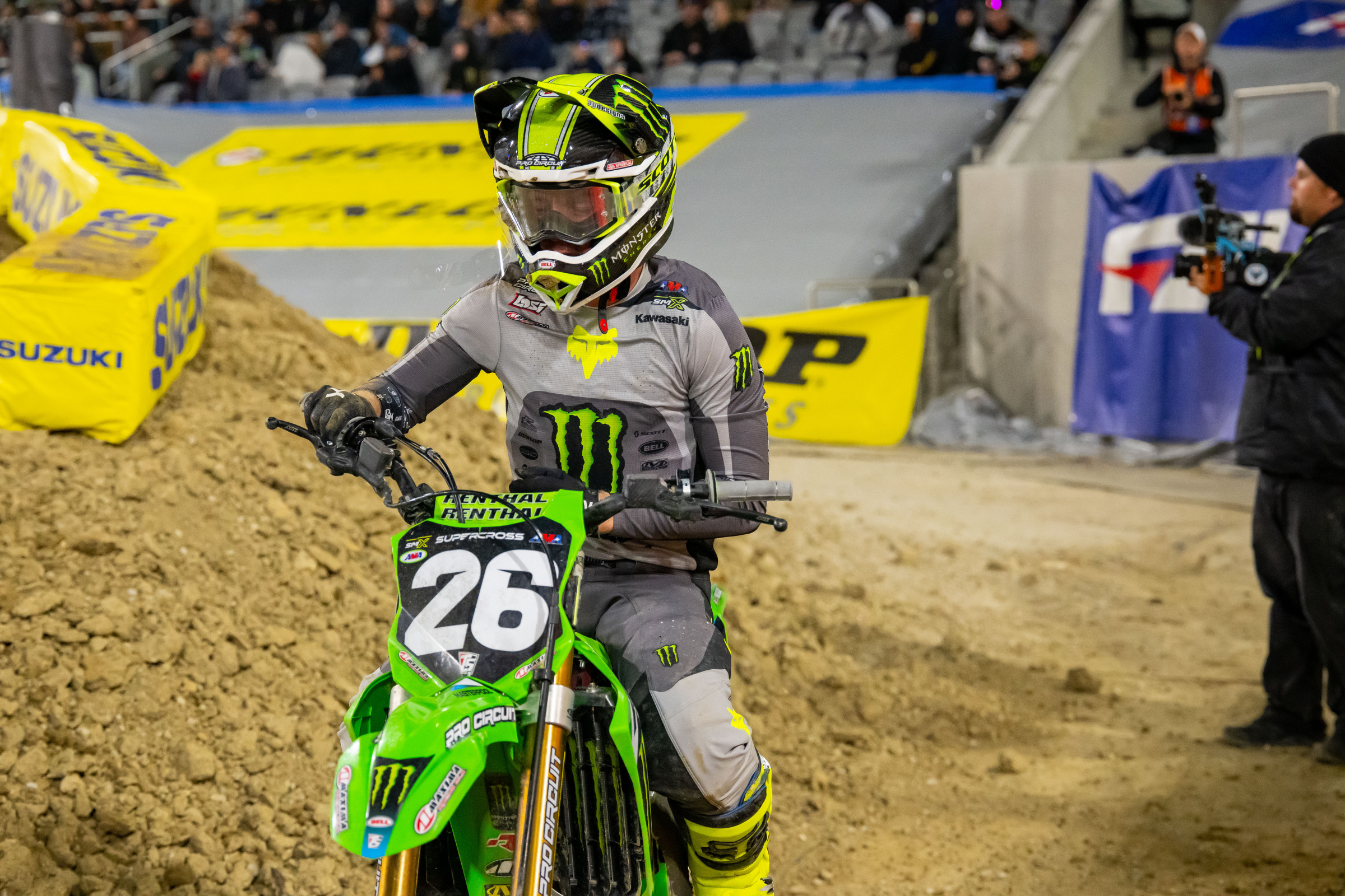 Ty Masterpool had a nasty crash that knocked him out of the main event in his first race of 2025.