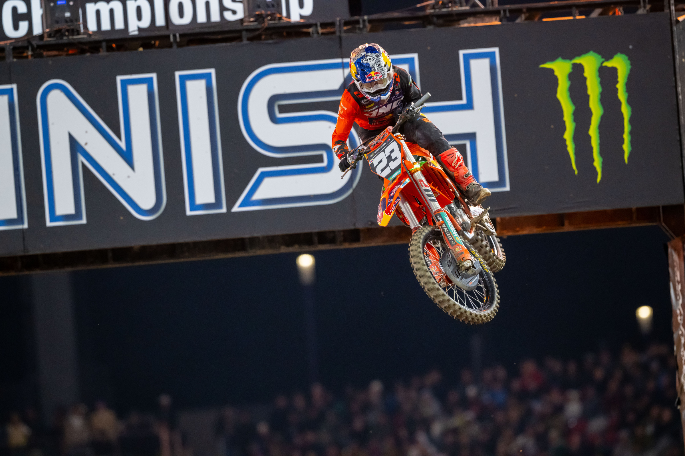 Julien Beaumer (KTM) earned his first 250SX win in San Diego.