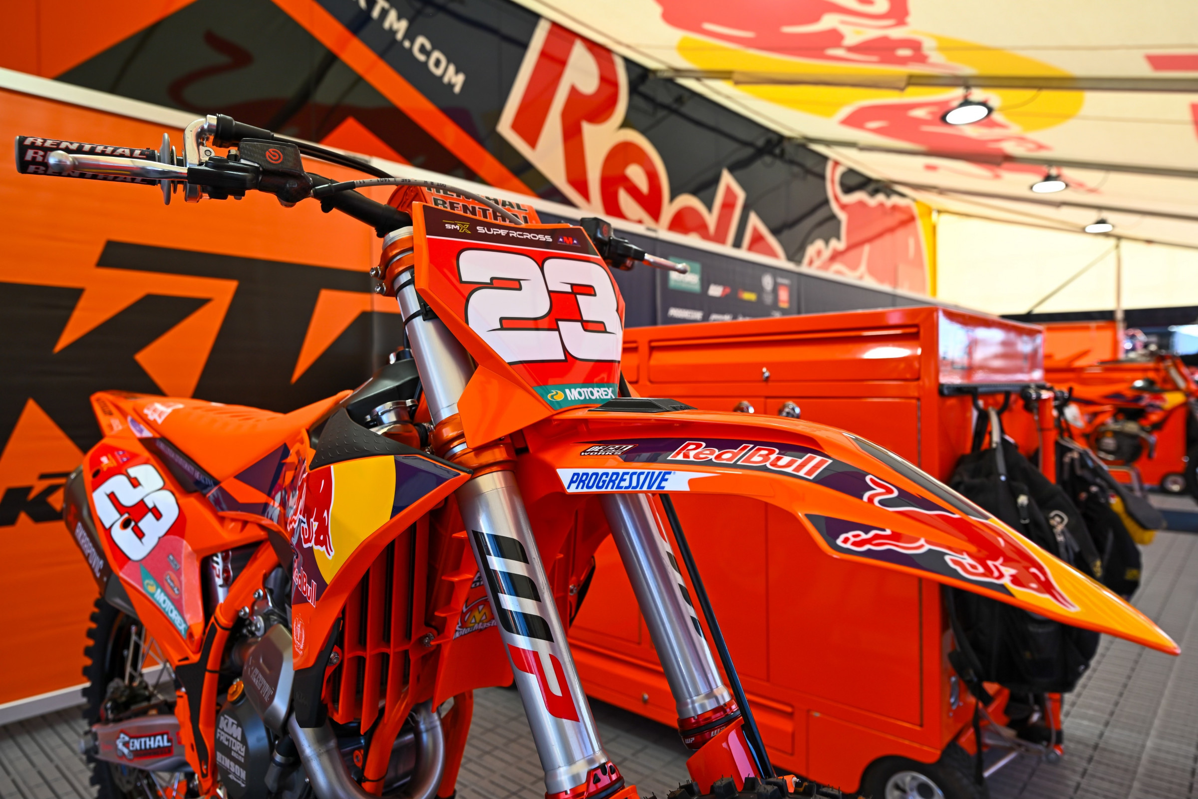 Julien Beaumer's KTM 250 SX-F.