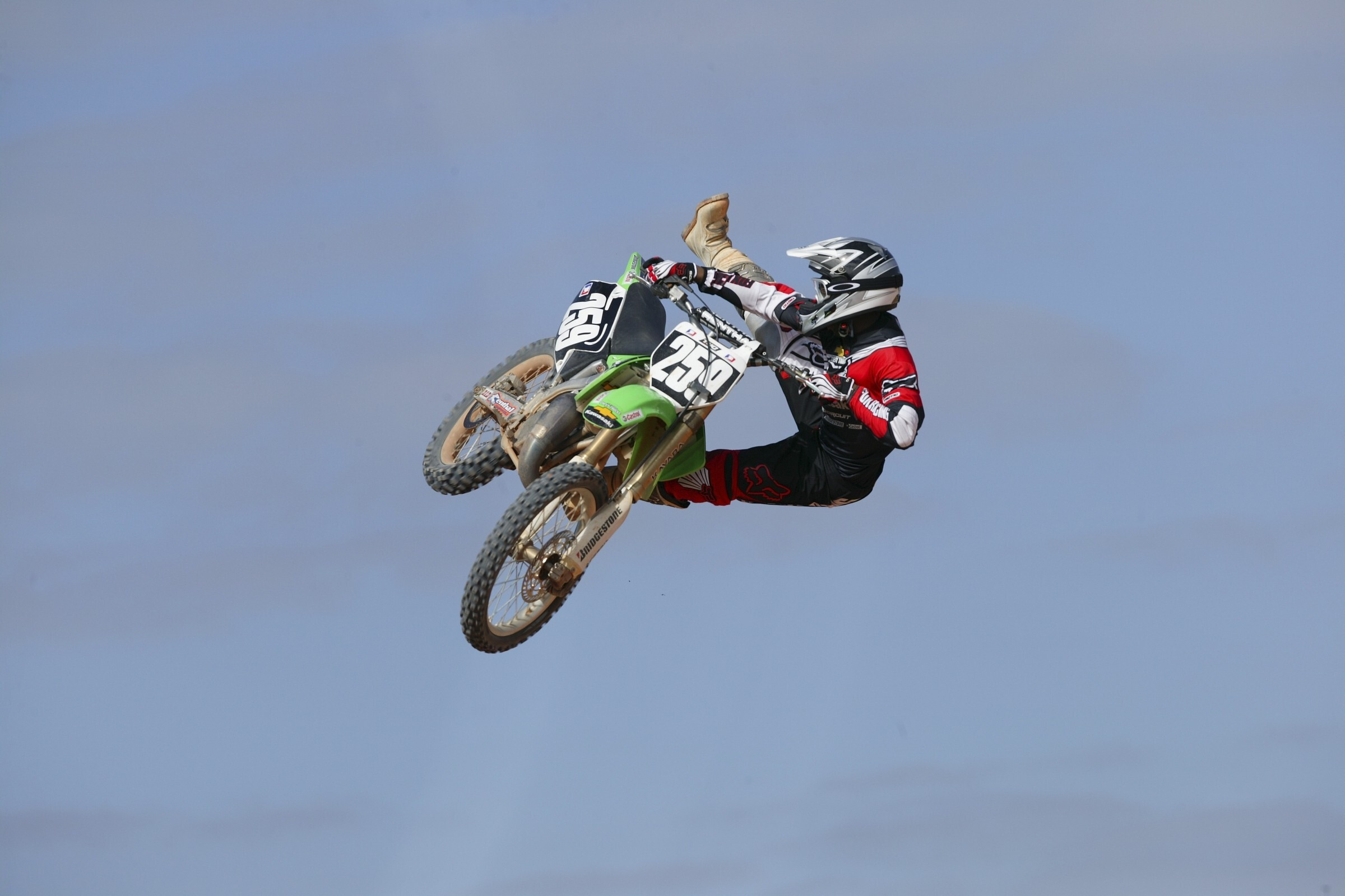 James Stewart on a KX125.