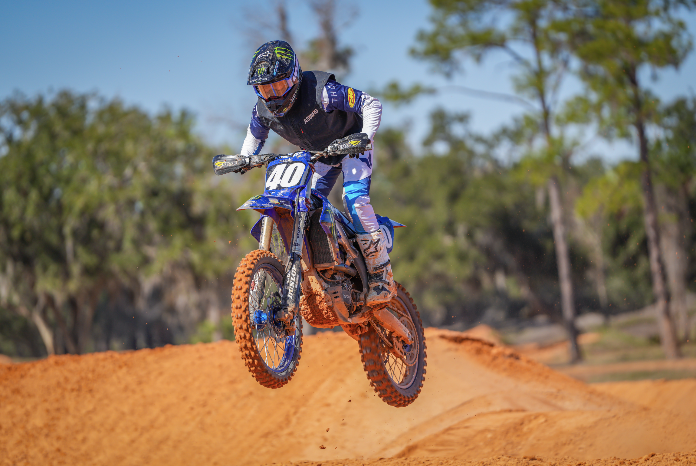 Caden Dudney at the test track last week.