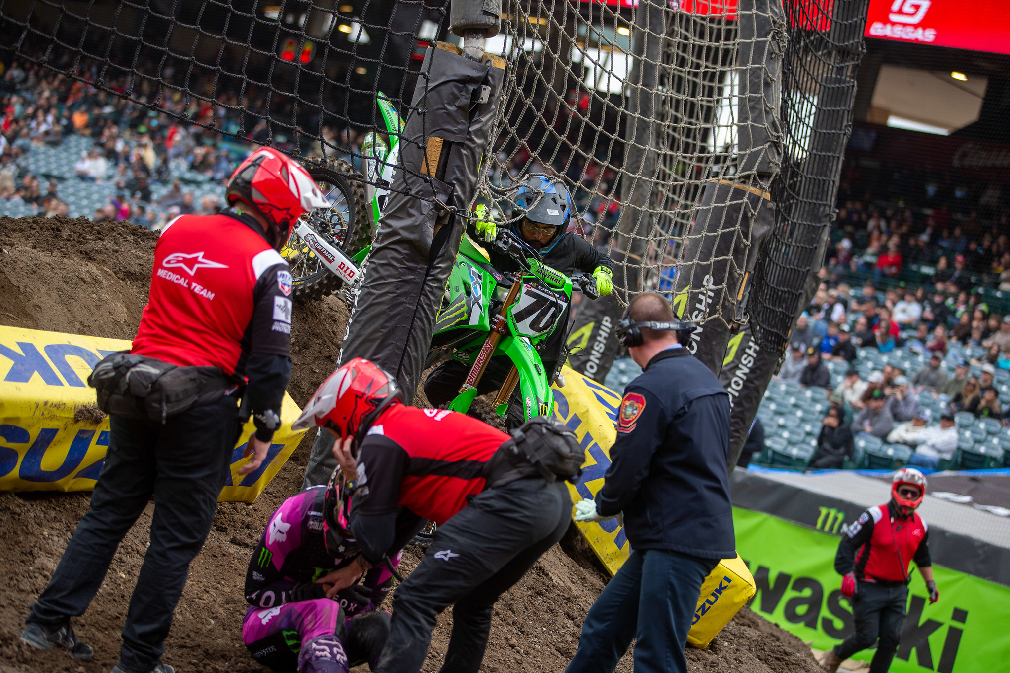 Jorge Prado’s crash into the safety nets left him in need of shoulder surgery...