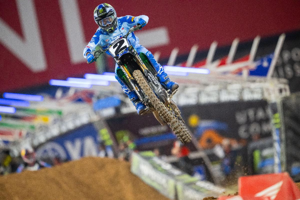 Cooper Webb's years of struggles in Glendale were wiped away with a holeshot and first-race win.