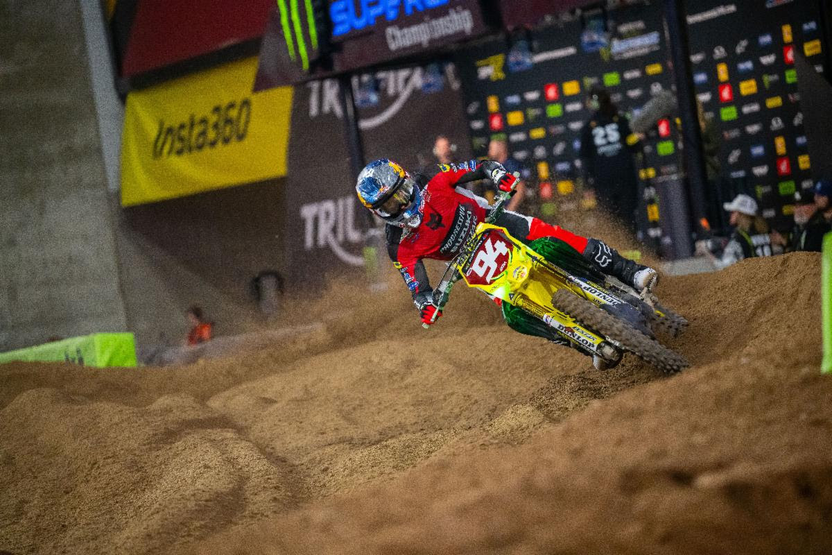 Ken Roczen was strong again, winning Race 2 and fighting back for a podium with a late pass on Justin Barcia, which vaulted him back to third.