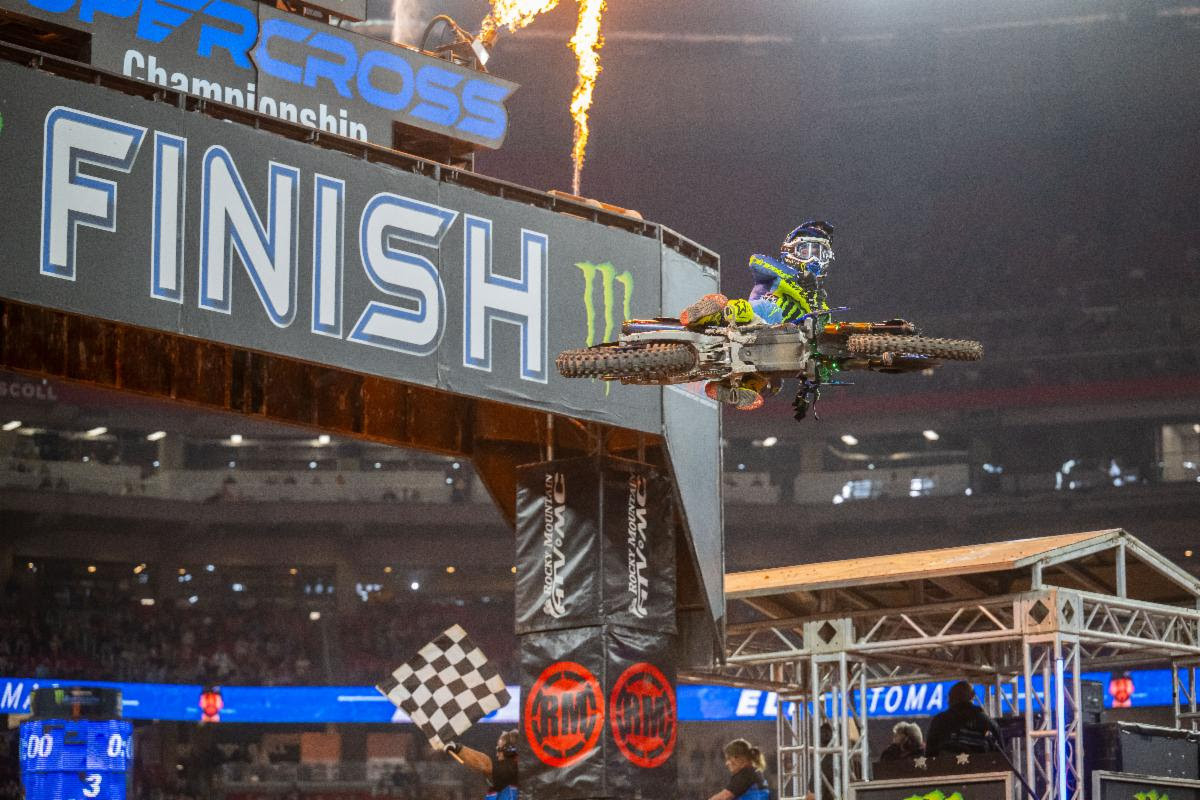 Eli Tomac suffered through terrible starts in the first two races which ruined any chance of an overall win, He rallied to win the third race.