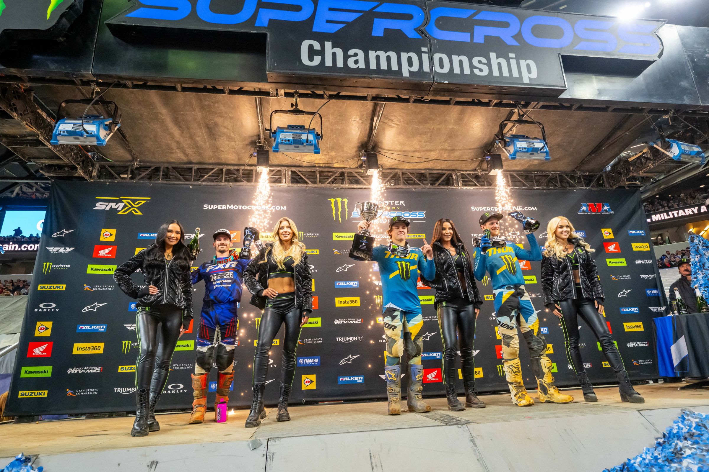 All Yamaha 250SX podium in Texas.
