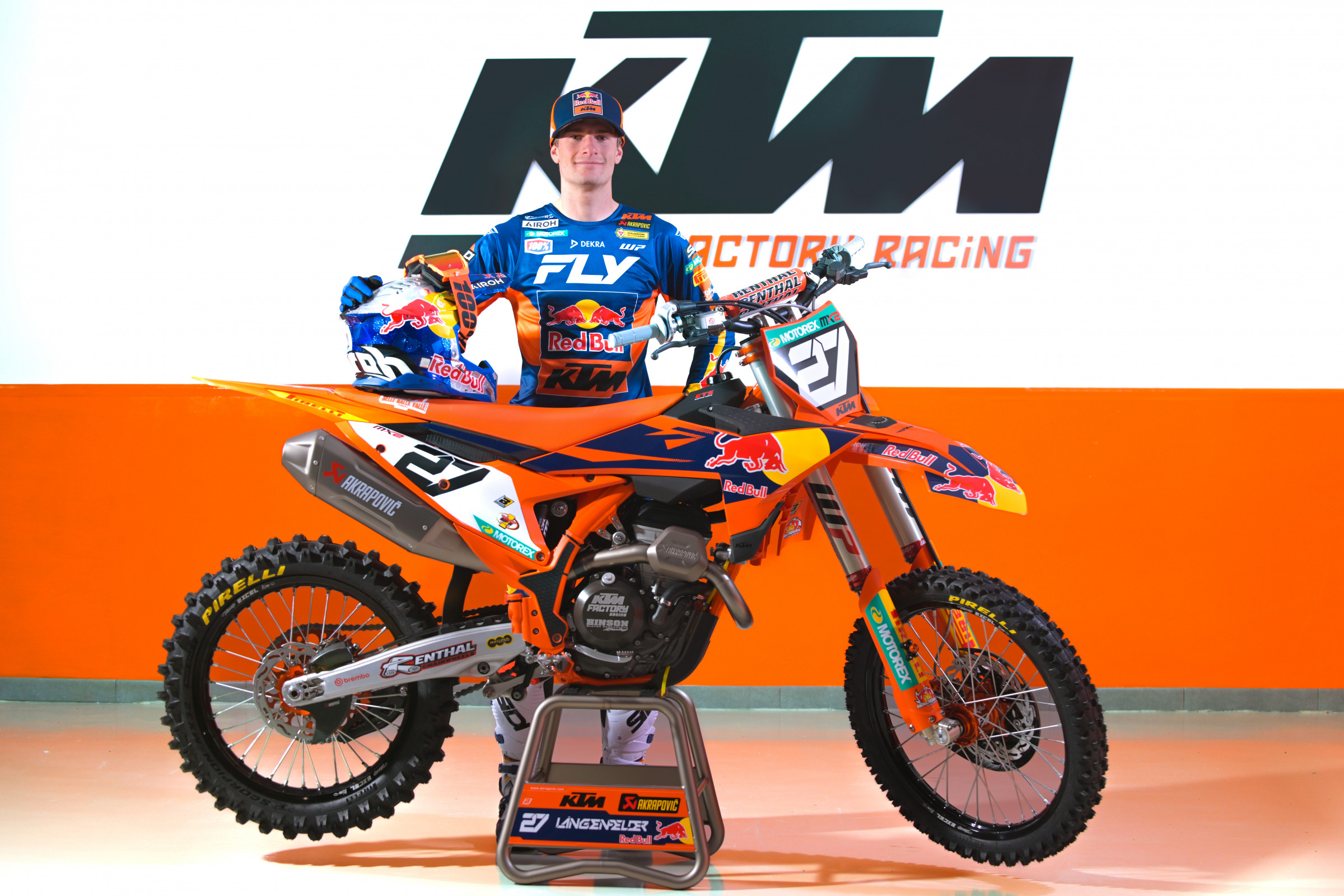 Simon Längenfelder in his new KTM kit.