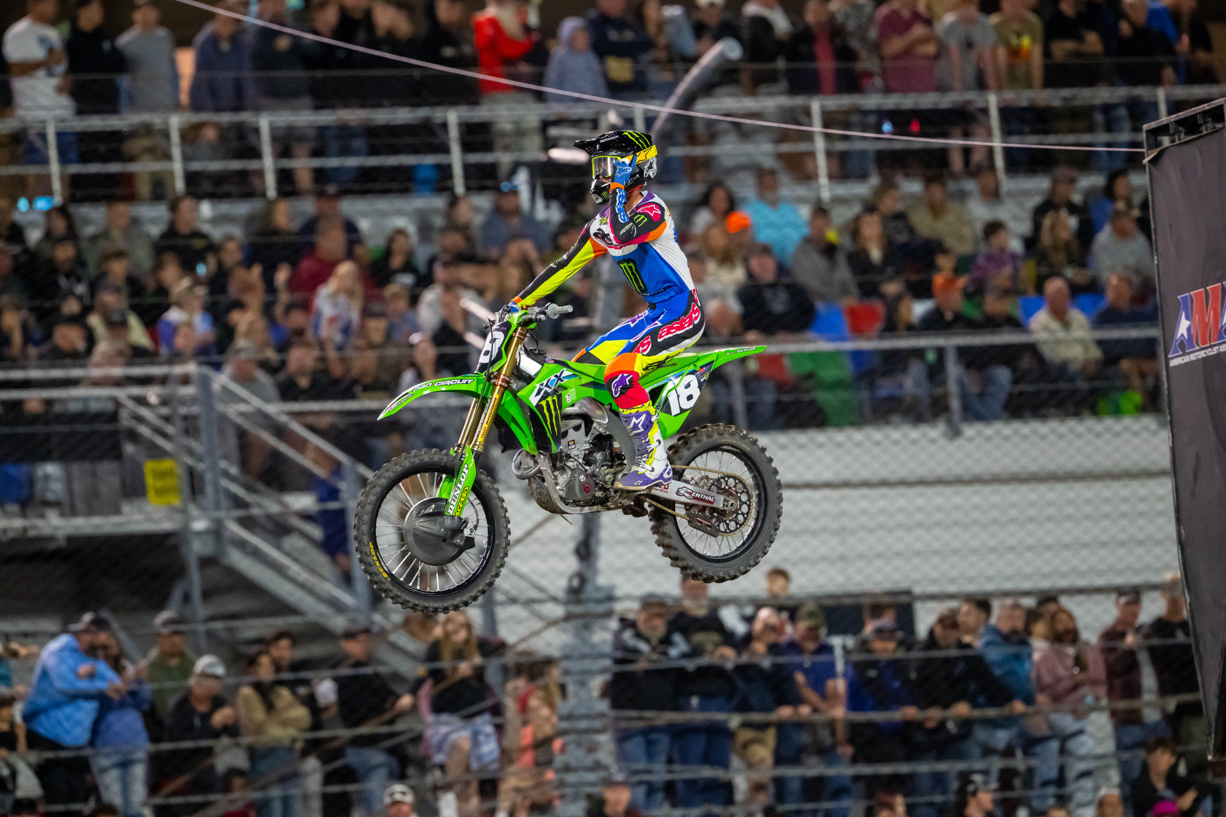 Landen Gordon (Kawasaki) wins the first two SMX Next - Supercross events of 2025.