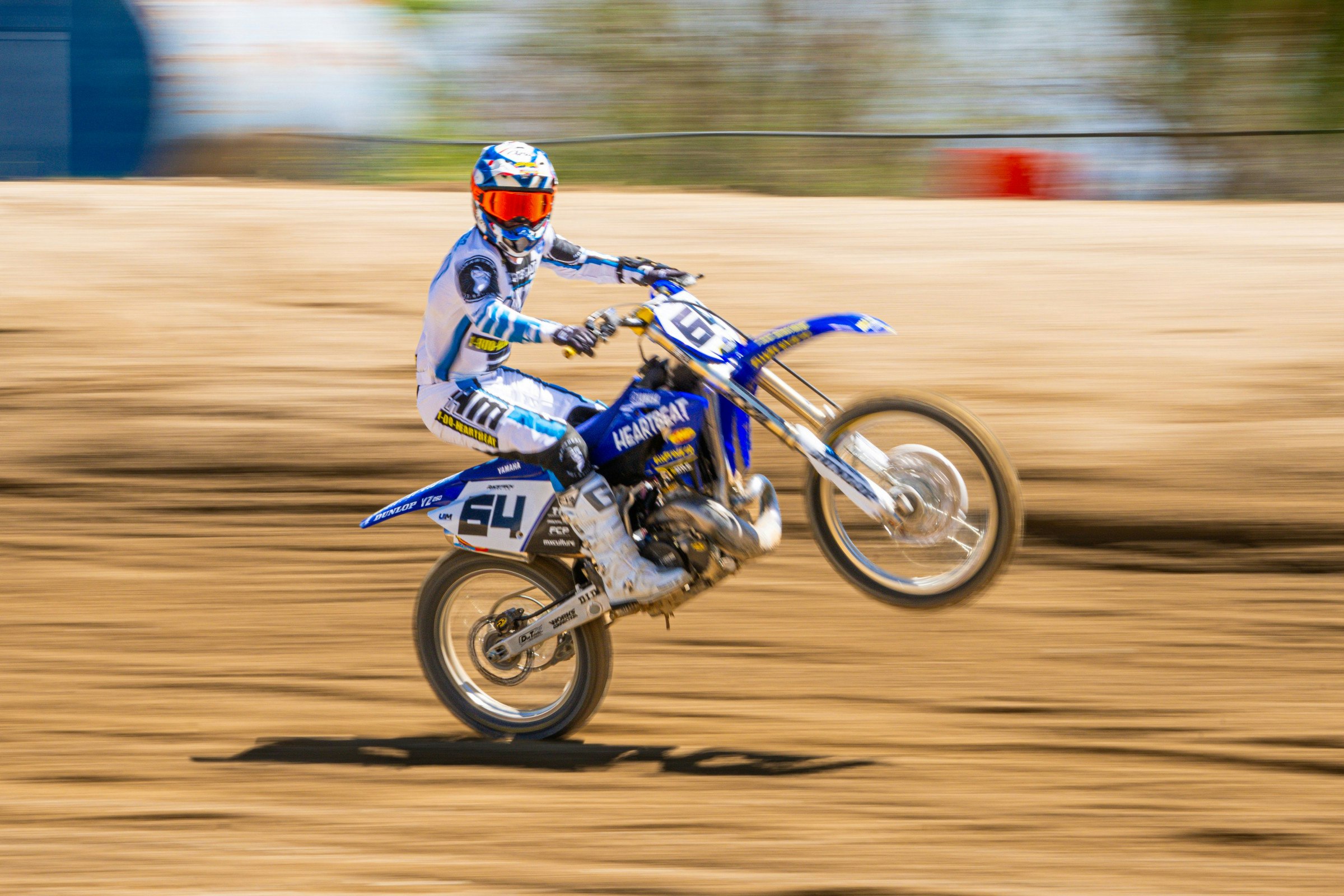 Team Solitaire Heartbeat Hot Sauce Yamaha Running Tribute to McGrath at Two-Stroke World Championship