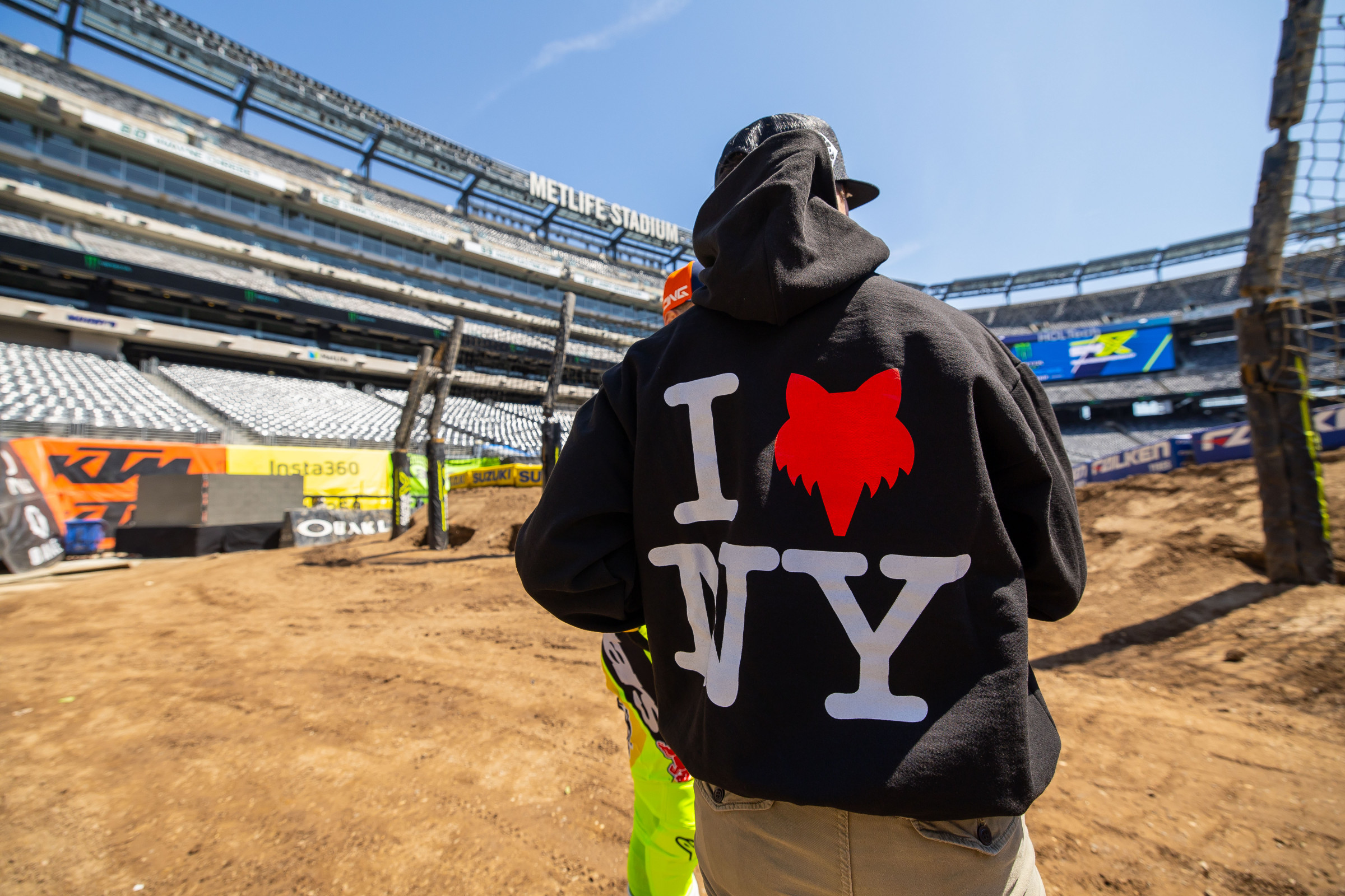 Jorge Prado taking in the sights at MetLife Stadium.