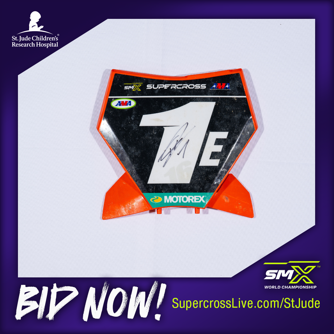 4310_ Tom Vialle Race Ridden Autographed Front Number Plate