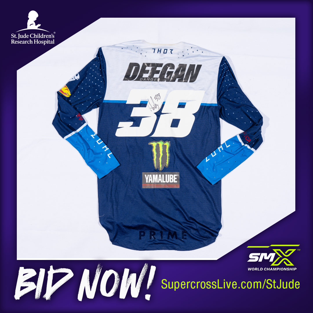 4336_ Haiden Deegan #38 Autographed Race Worn Jersey from Indianapolis