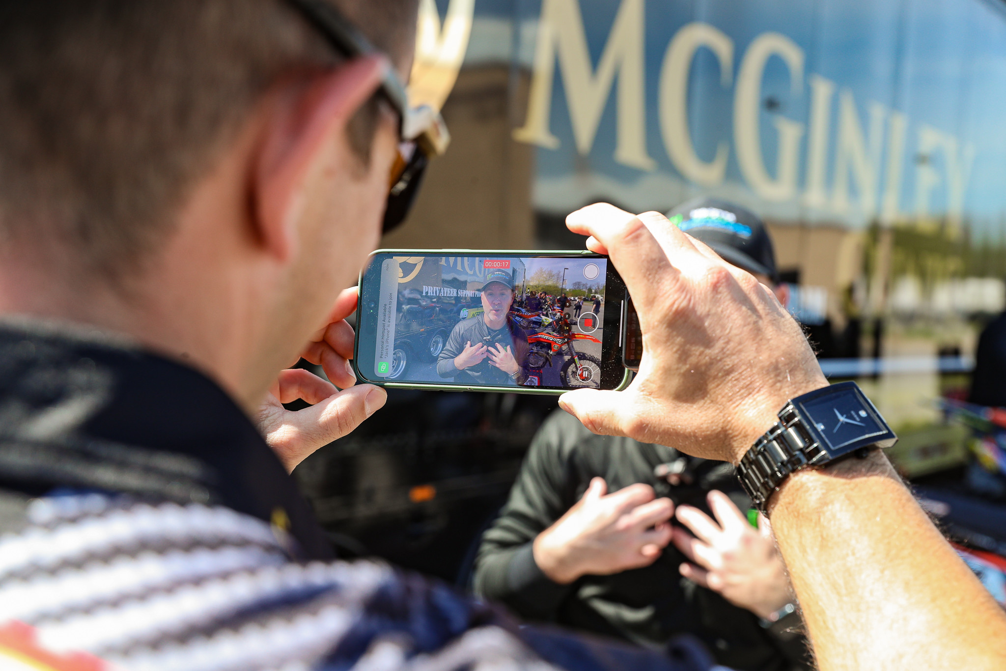 Jack Korpela getting those interviews in.