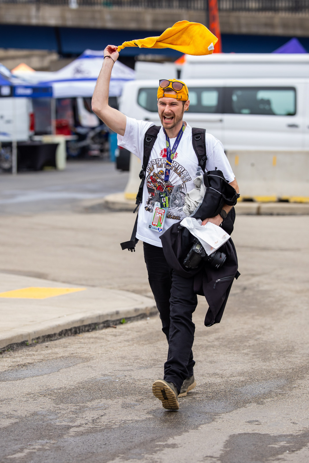 Mitch walking into Acrisure Stadium Saturday morning...
