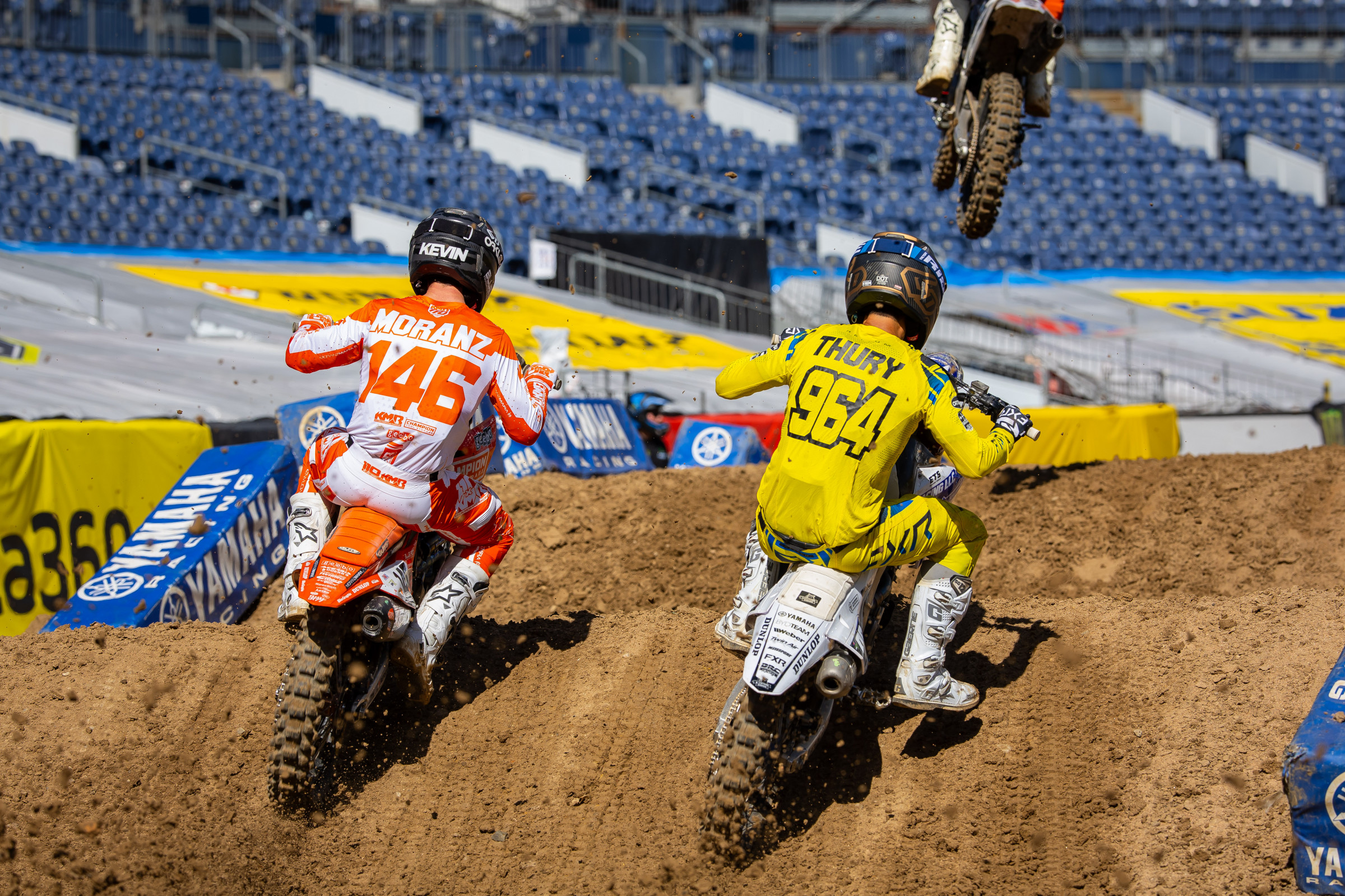 Moranz and Thury battling.